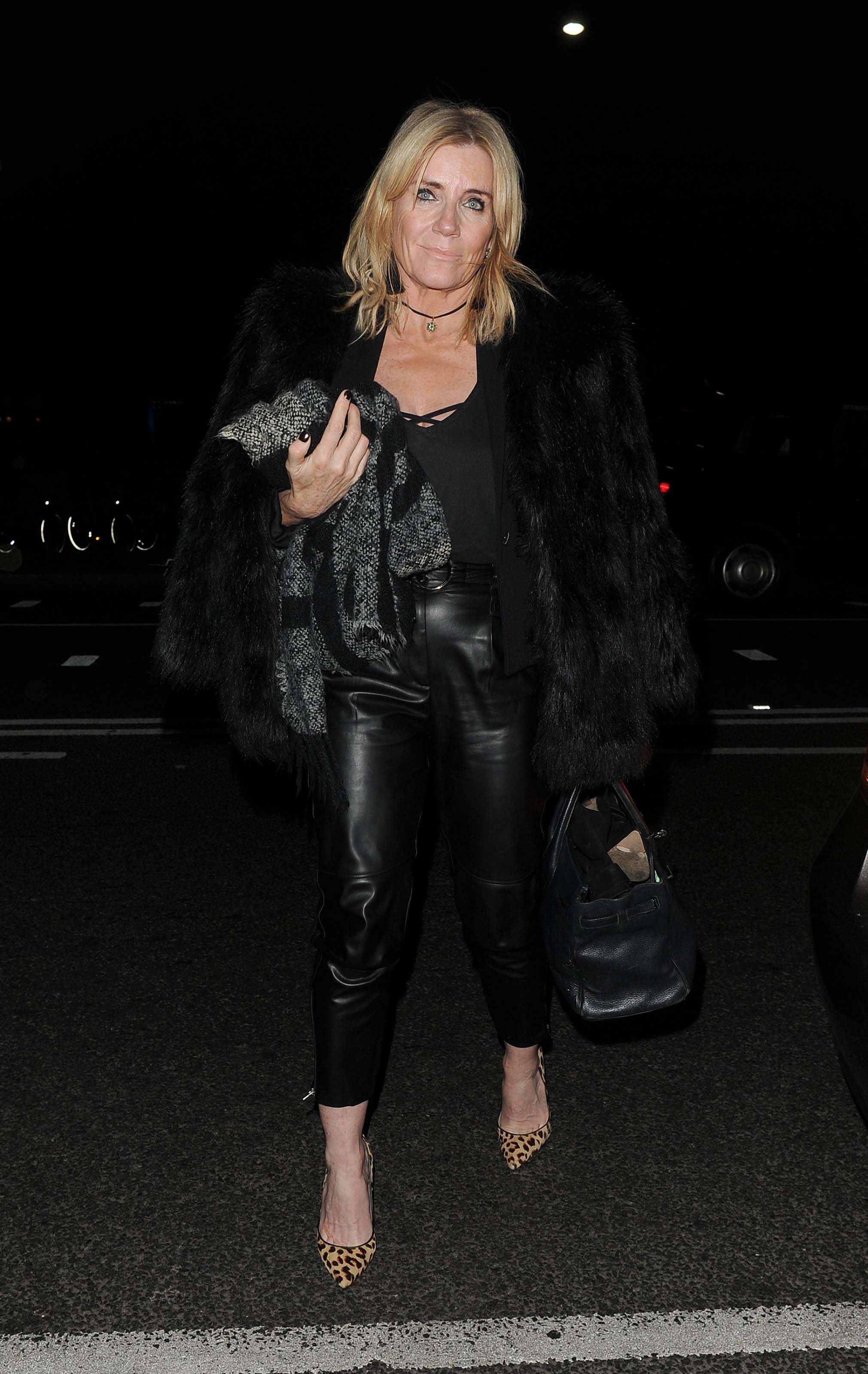 Michelle Collins arrives at Phil Turner 50th Birthday Party