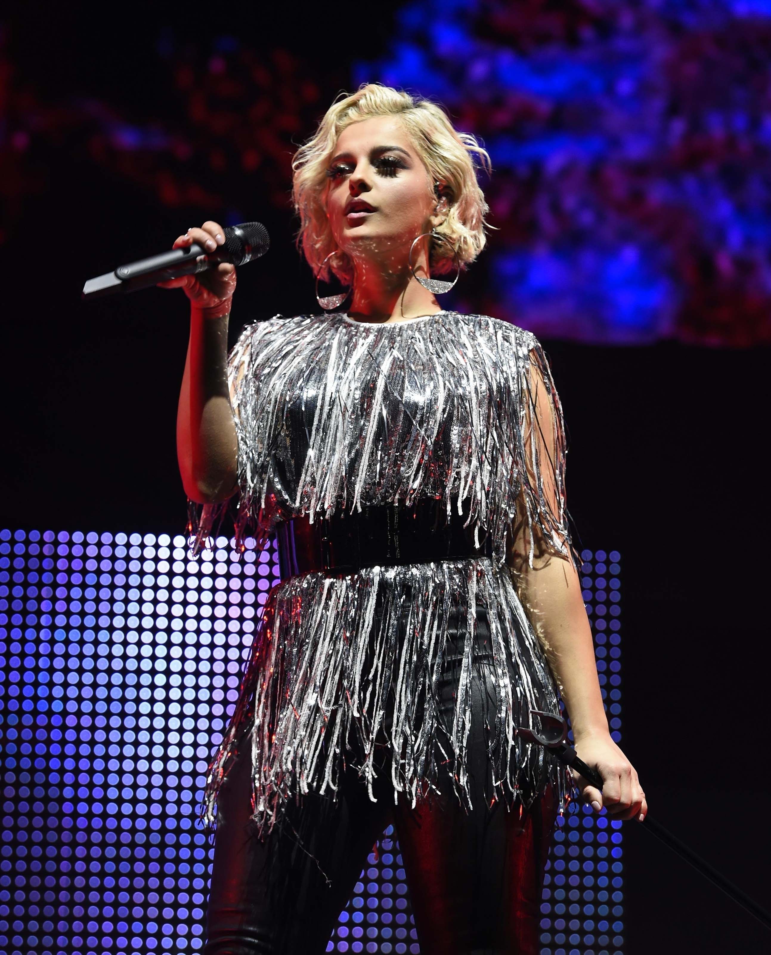 Bebe Rexha attends Free Radio Live Hits Live concert