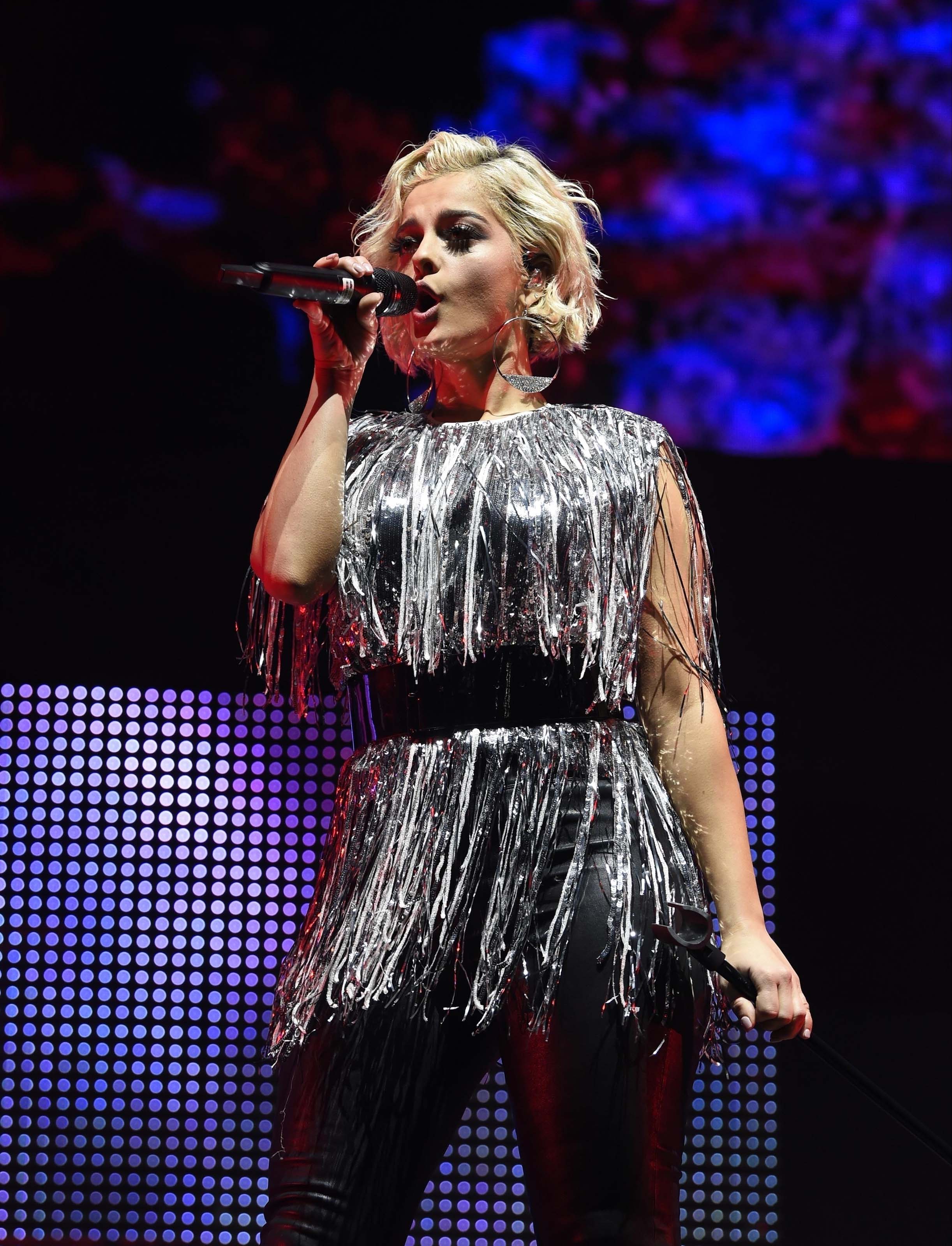 Bebe Rexha attends Free Radio Live Hits Live concert