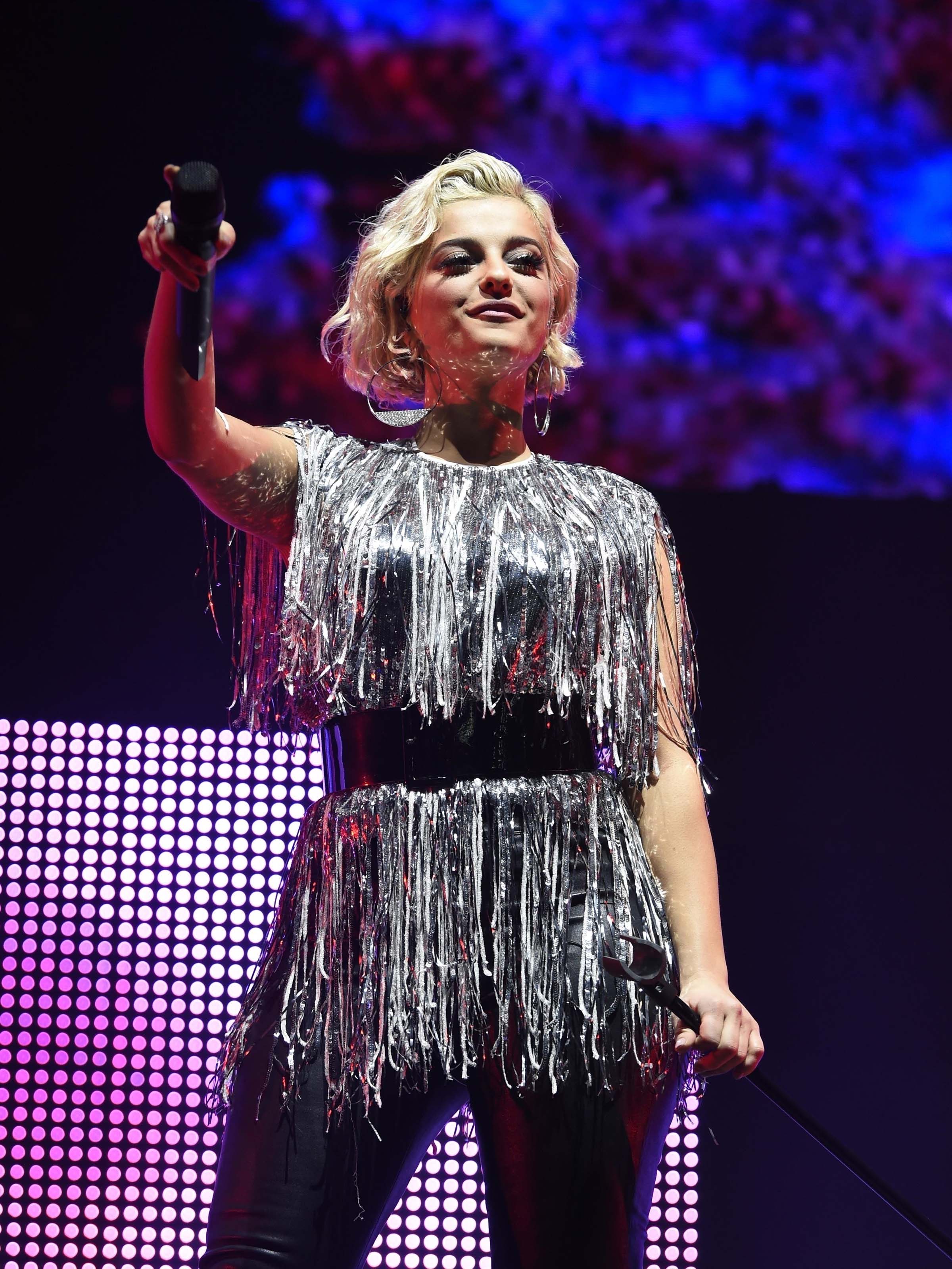 Bebe Rexha attends Free Radio Live Hits Live concert