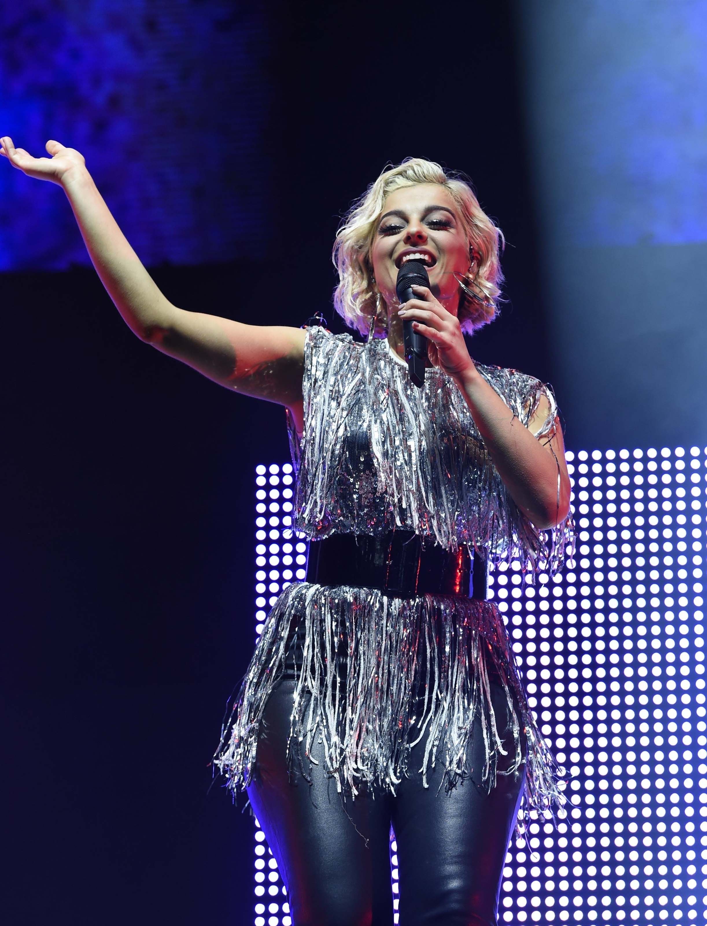 Bebe Rexha attends Free Radio Live Hits Live concert