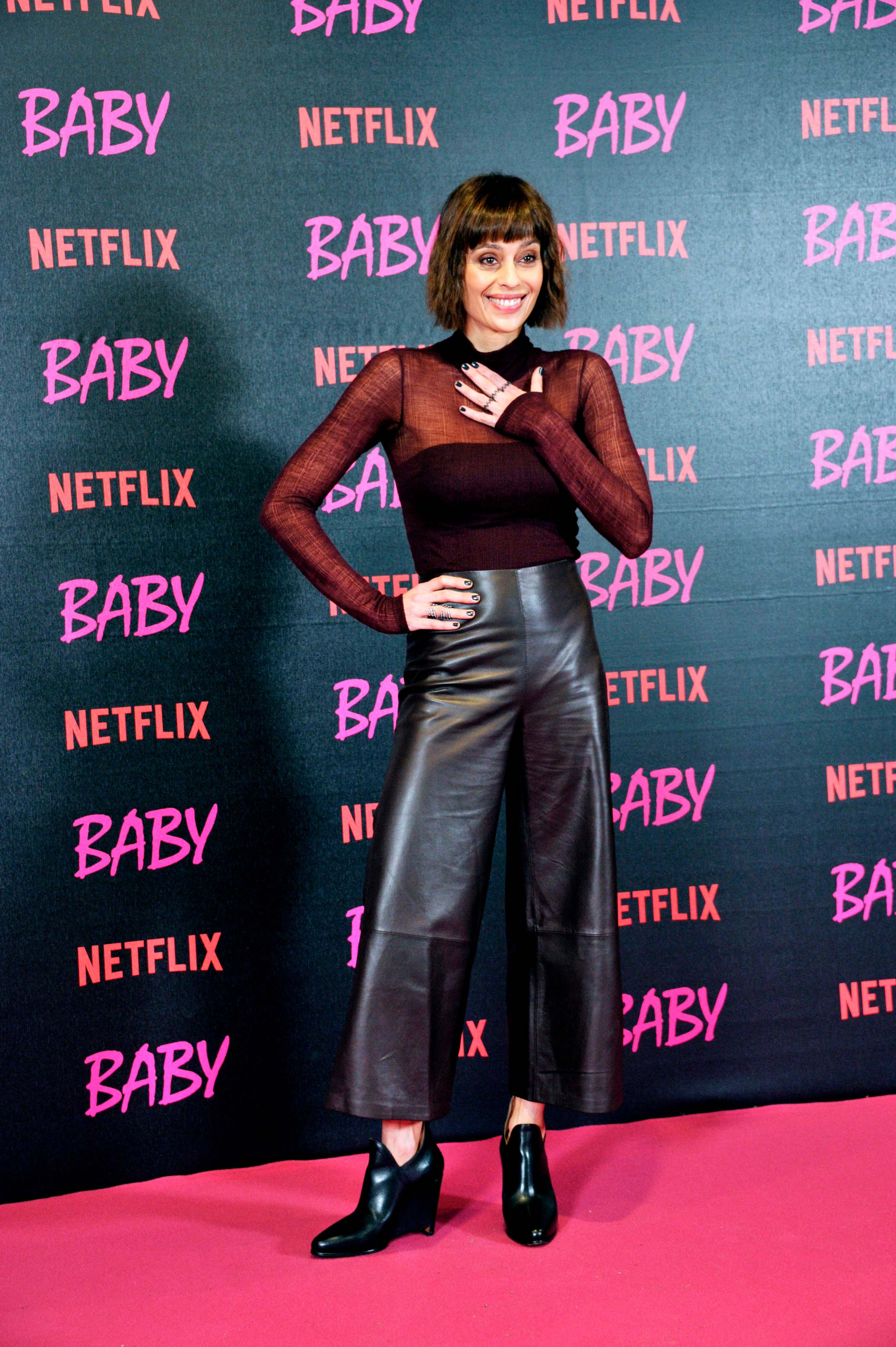 Claudia Pandolfi attends Netflix Baby TV series photocall