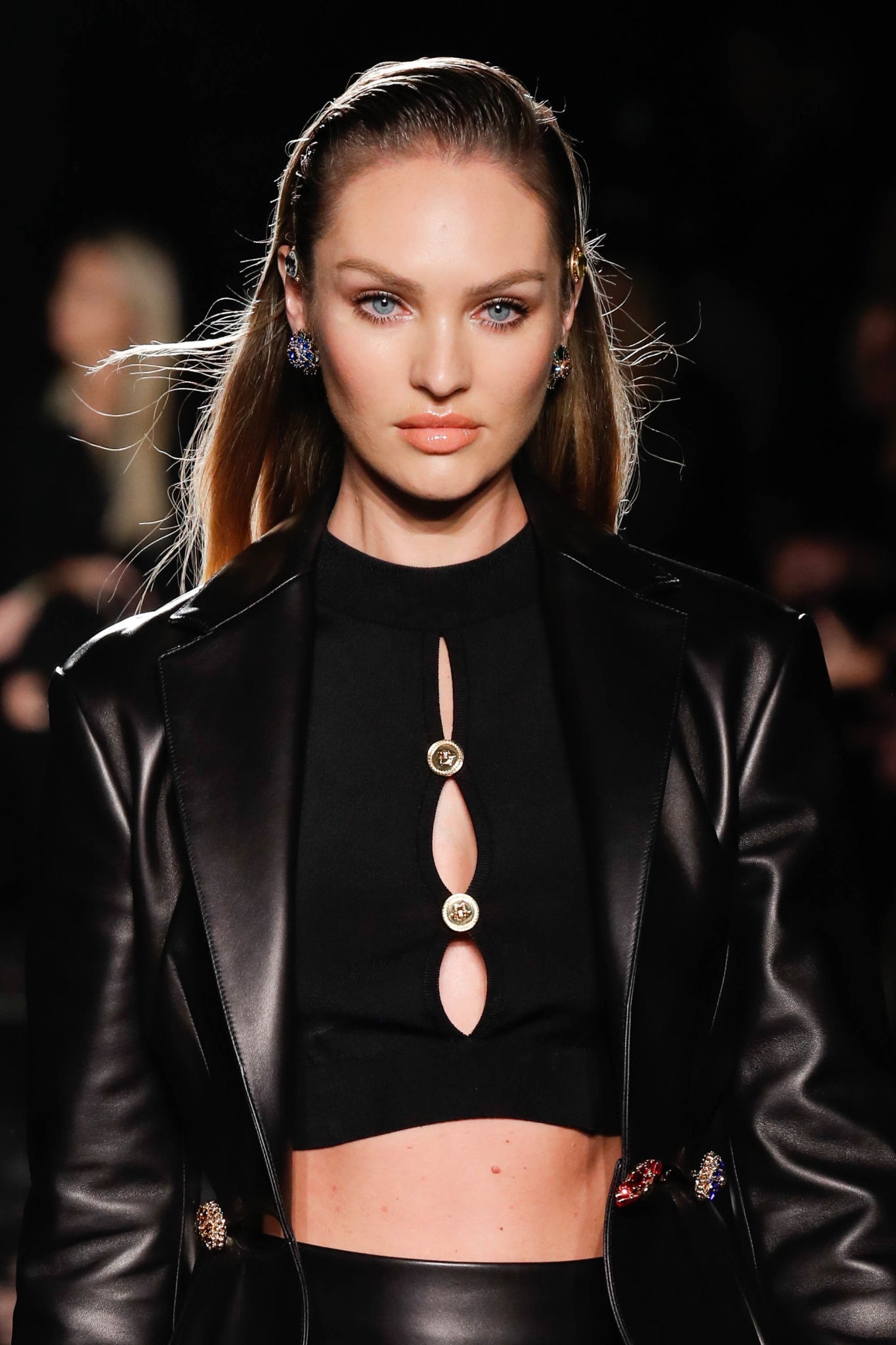 Candice Swanepoel attends Versace Pre-Fall 2019
