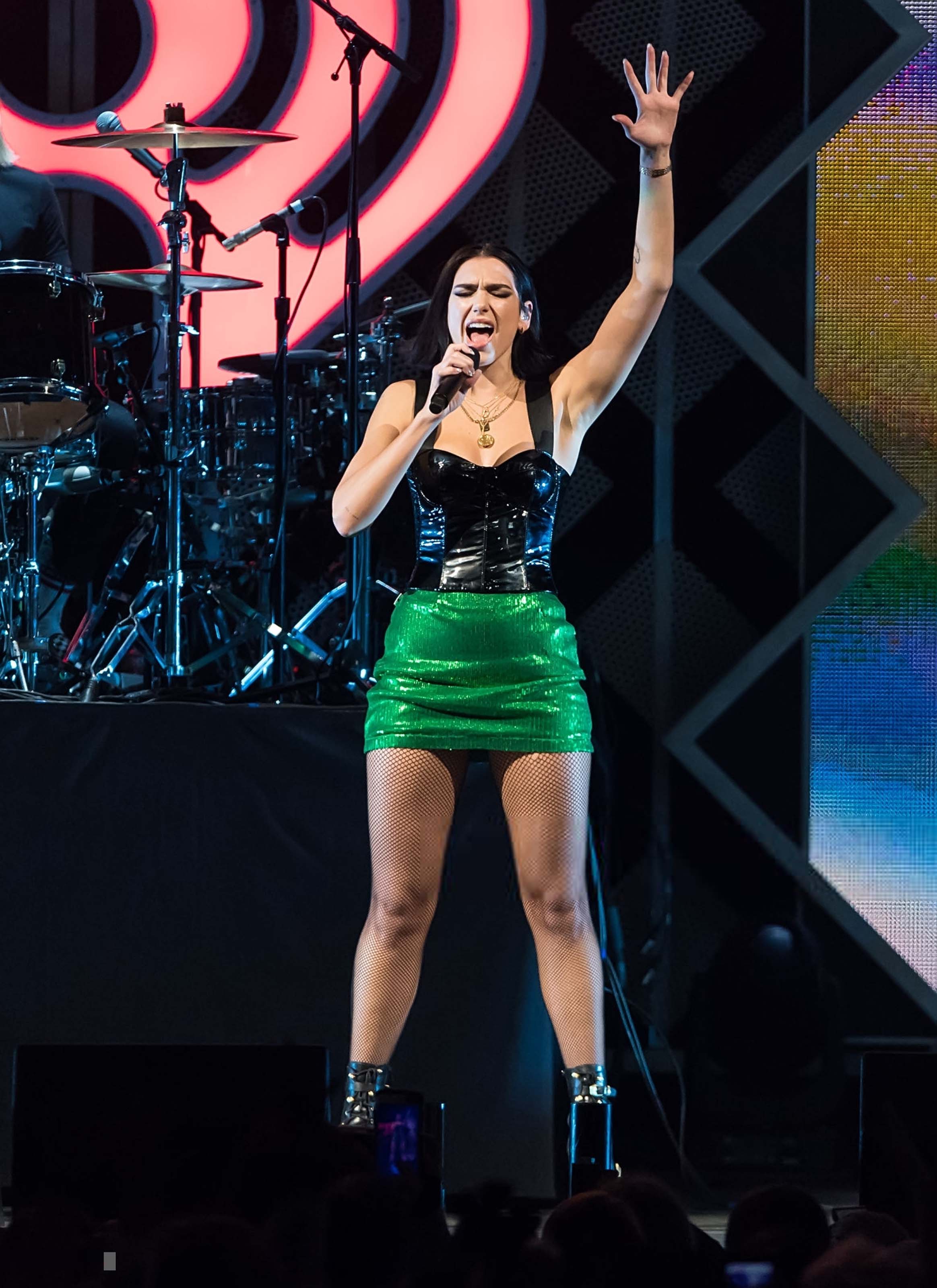 Dua Lipa attends Q102’s Jingle Ball 2018