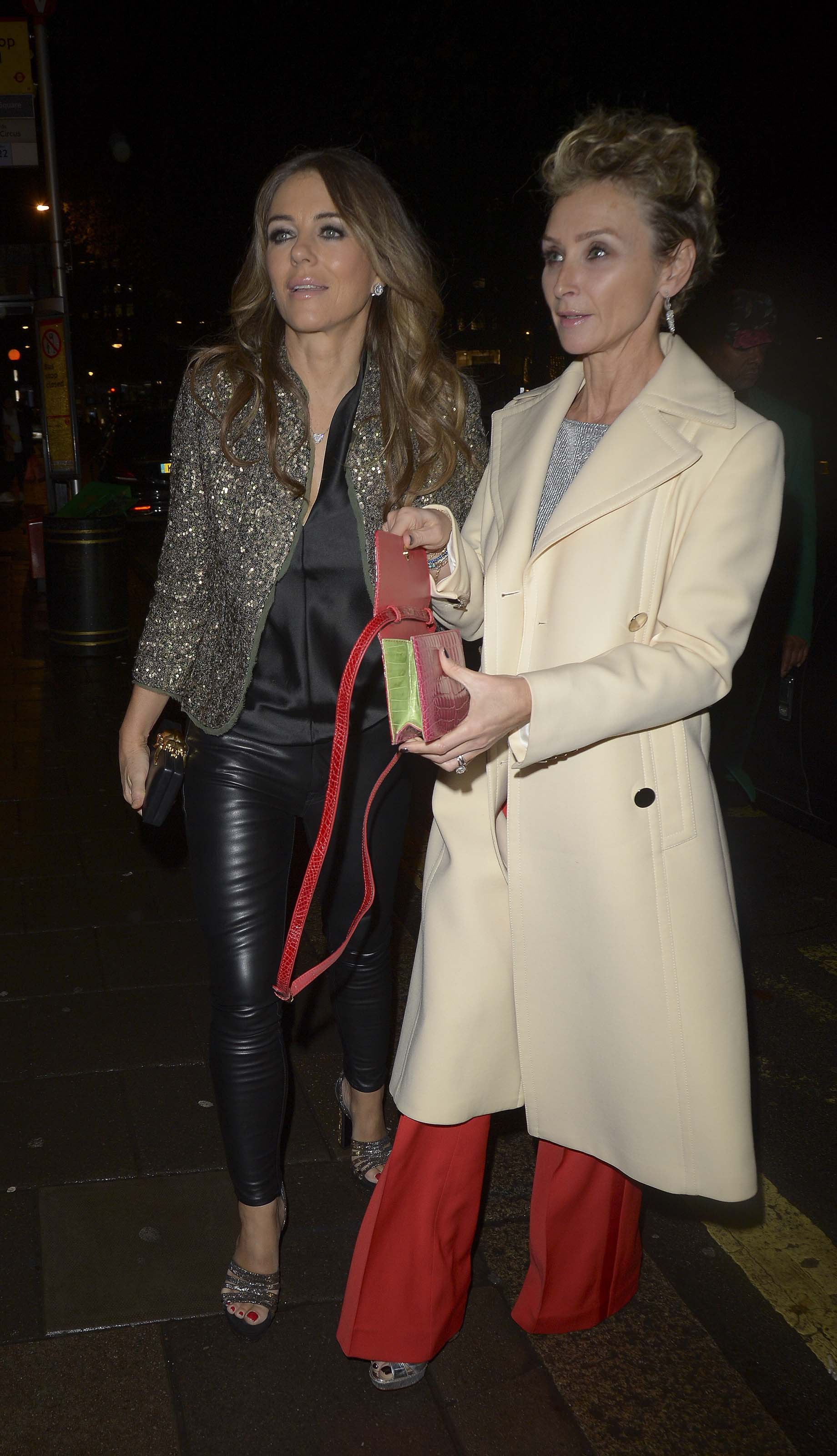 Elizabeth Hurley attends Annabels Private Members Club