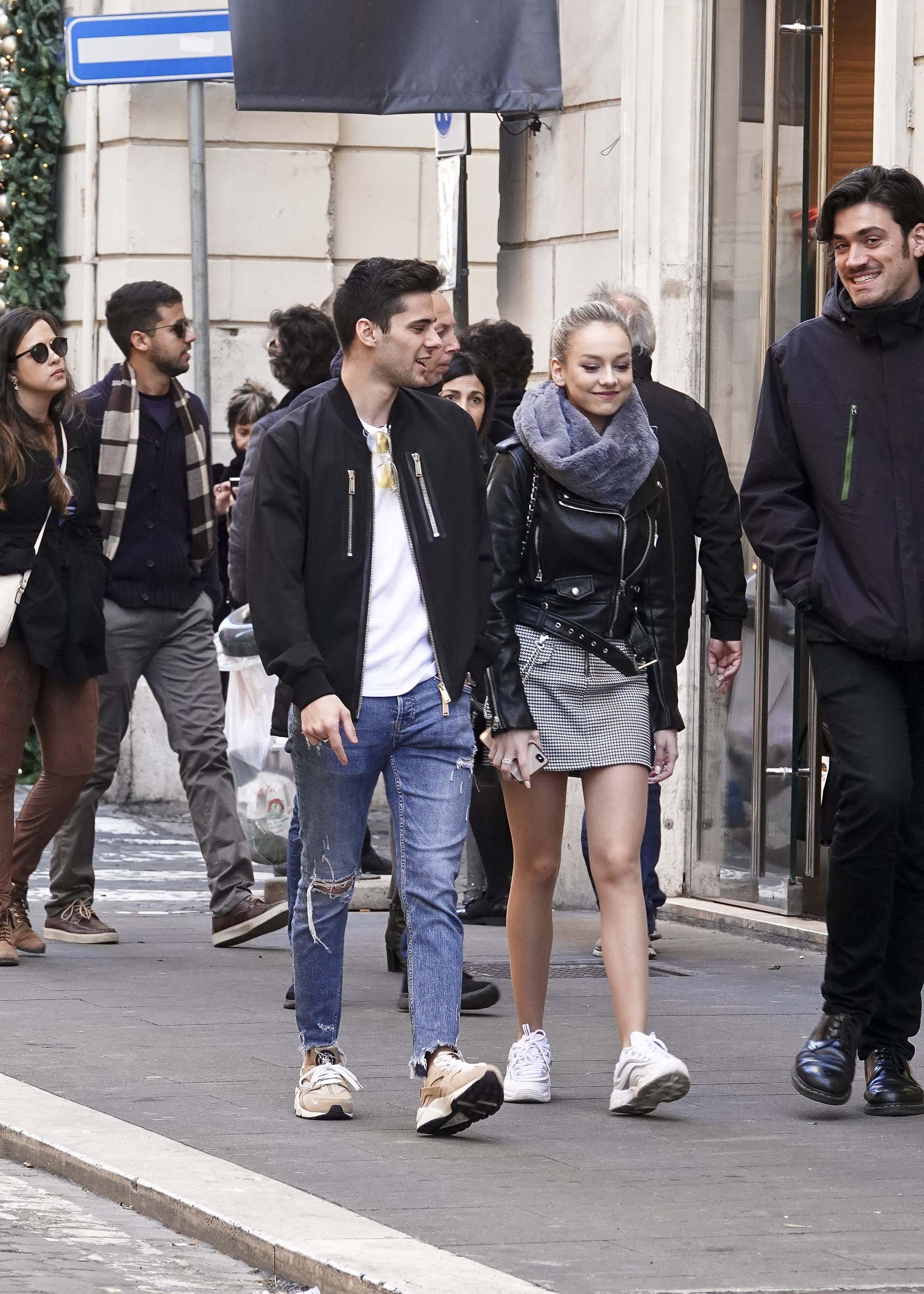 Ester Exposito seen strolling in Rome