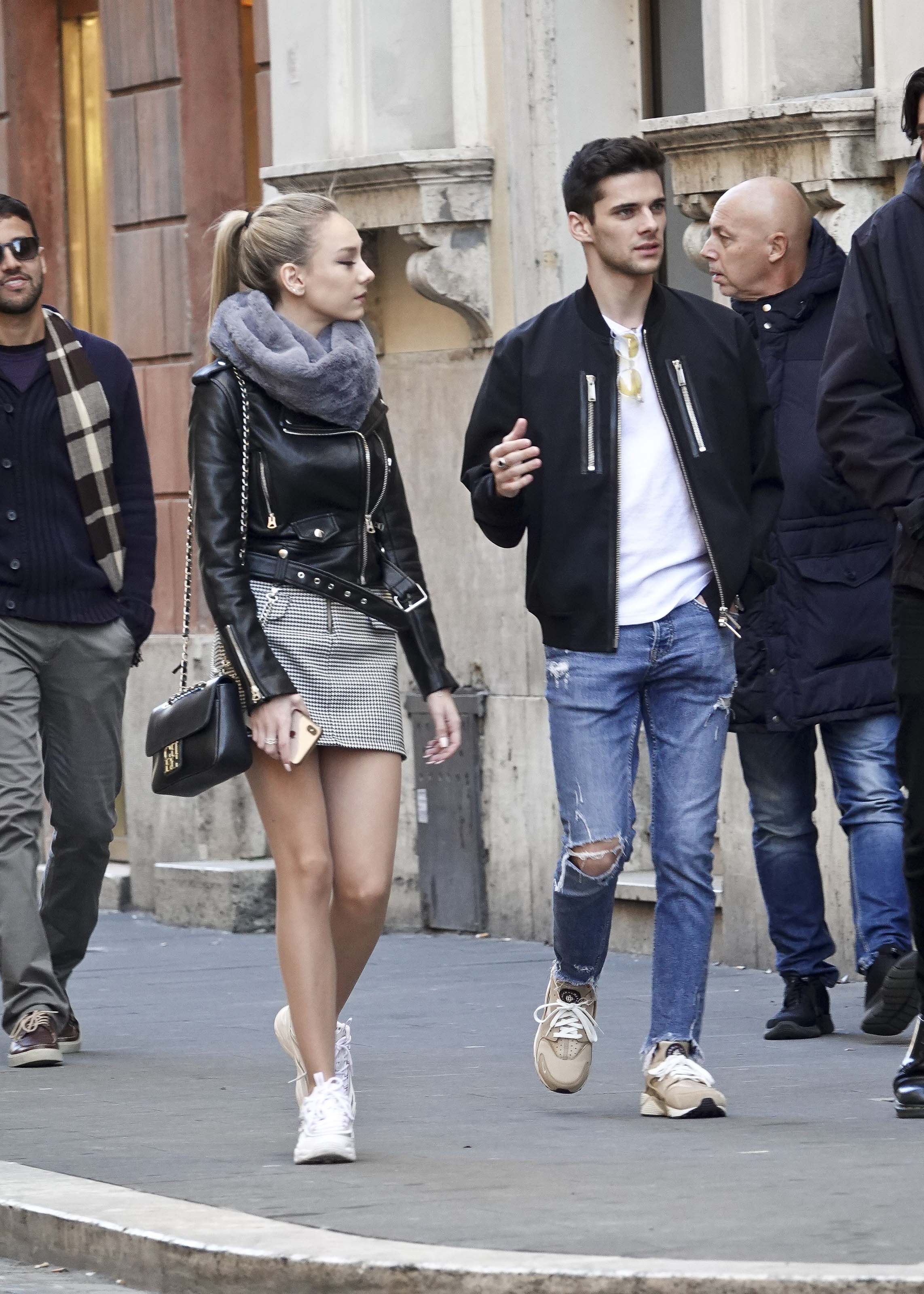 Ester Exposito seen strolling in Rome