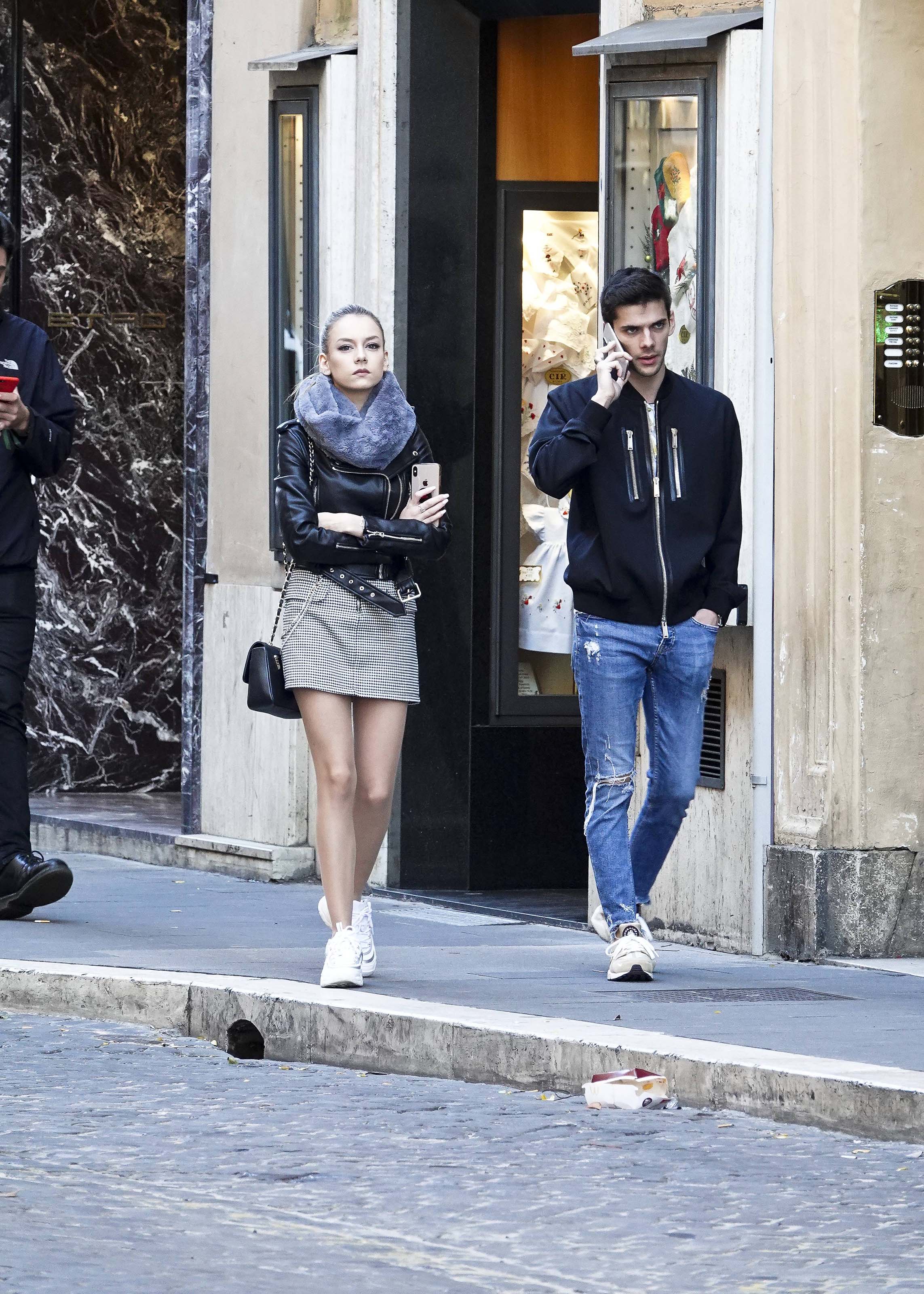 Ester Exposito seen strolling in Rome