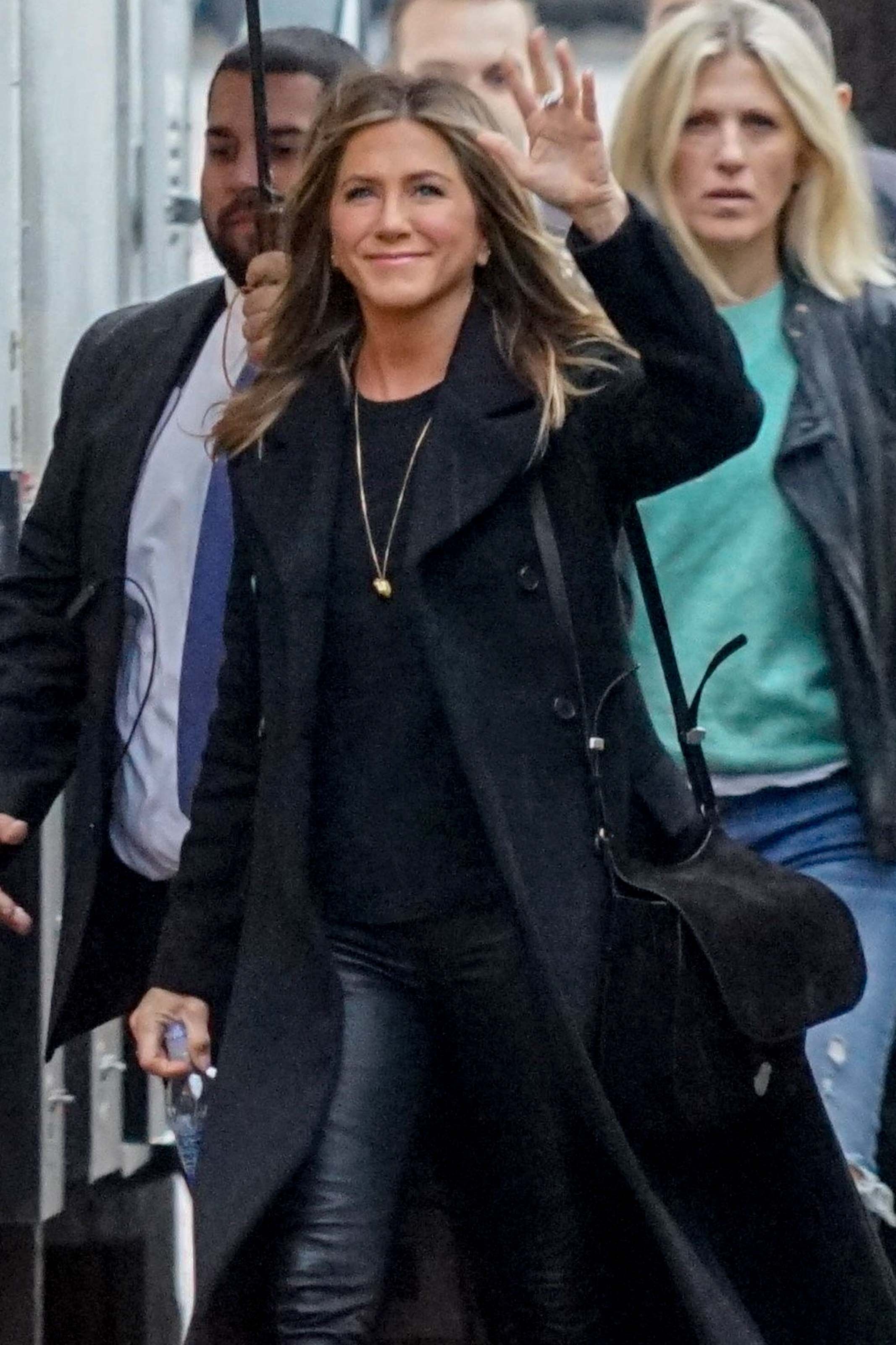 Jennifer Aniston outside Jimmy Kimmel Live