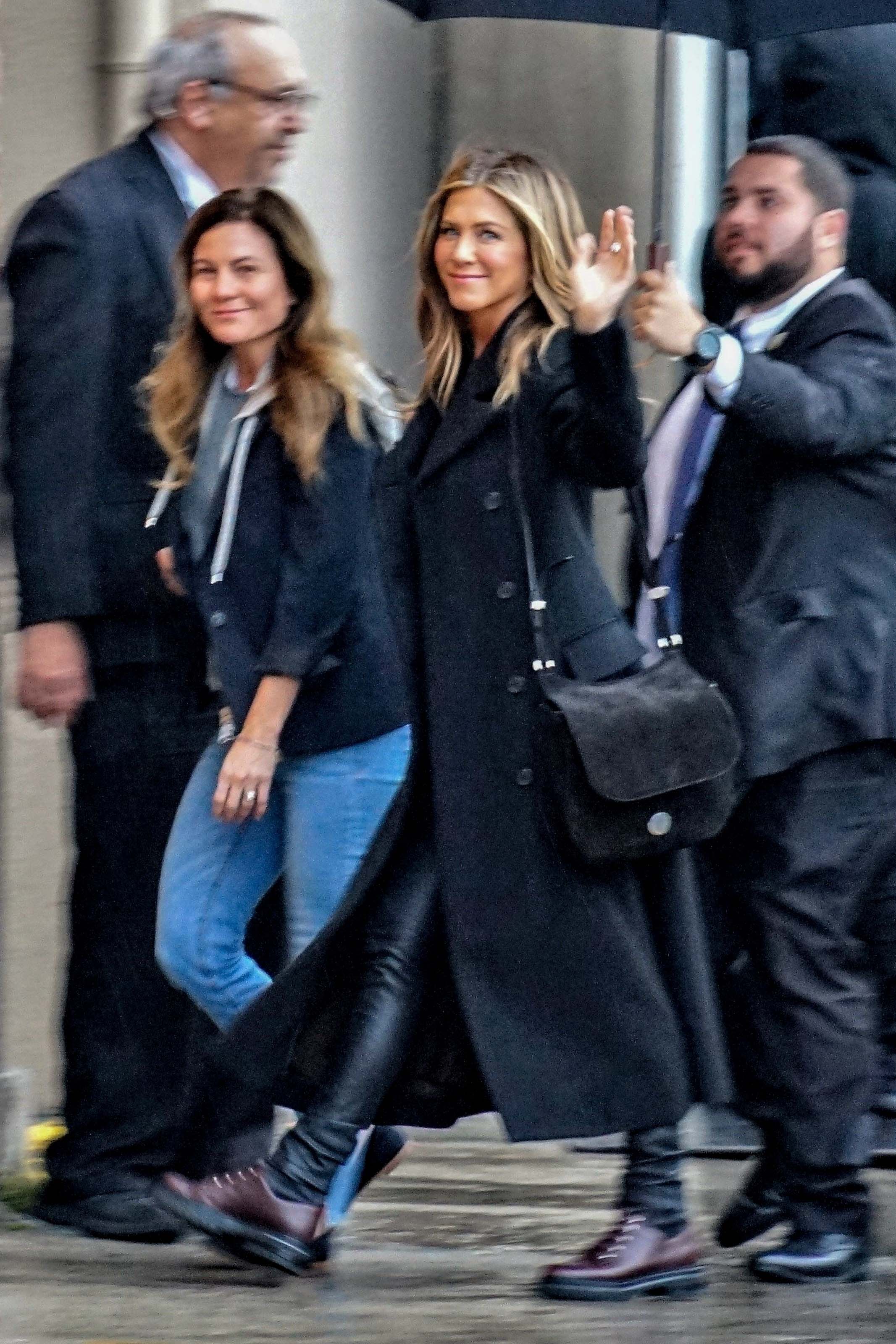 Jennifer Aniston outside Jimmy Kimmel Live