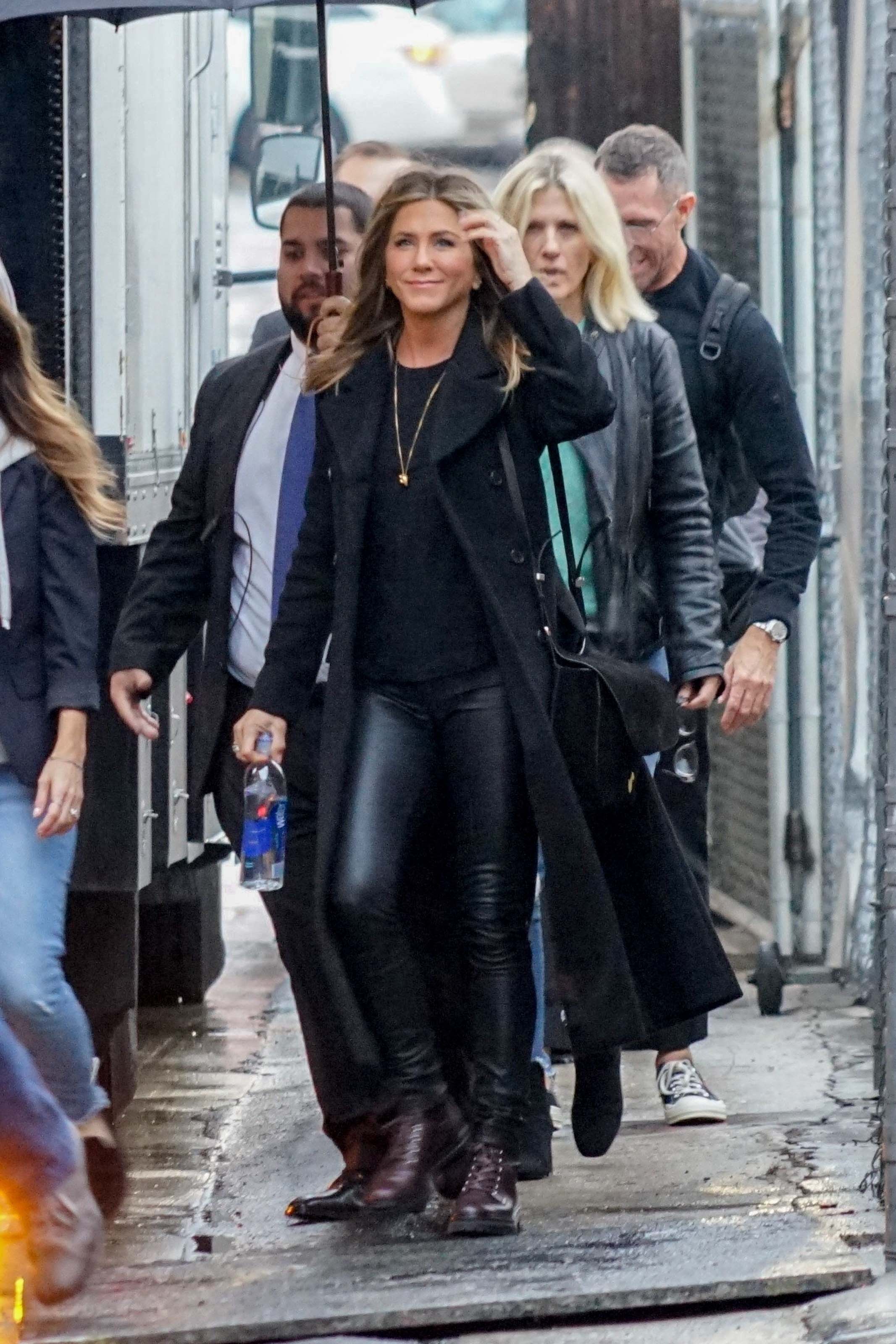 Jennifer Aniston outside Jimmy Kimmel Live