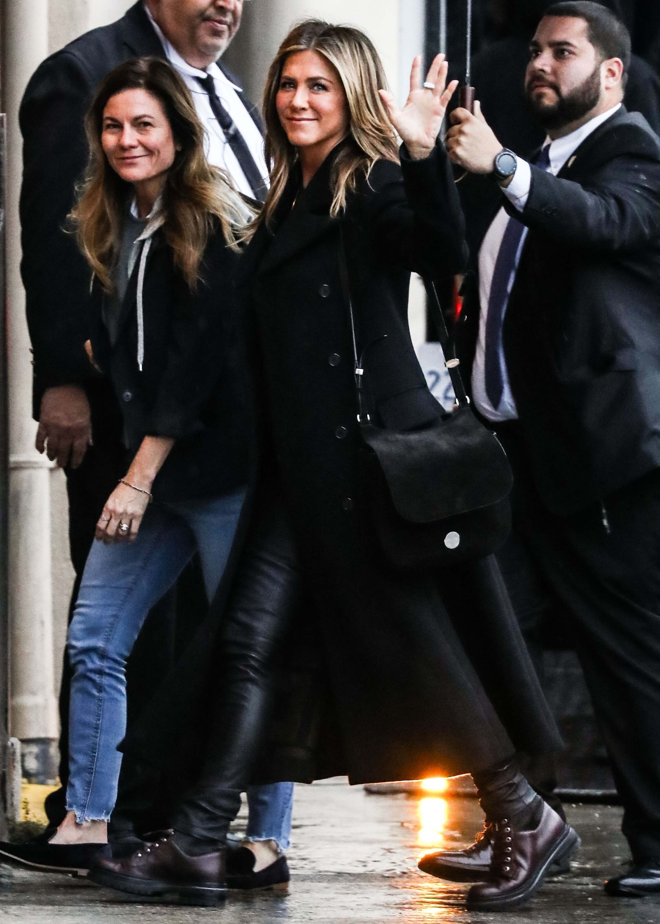 Jennifer Aniston outside Jimmy Kimmel Live