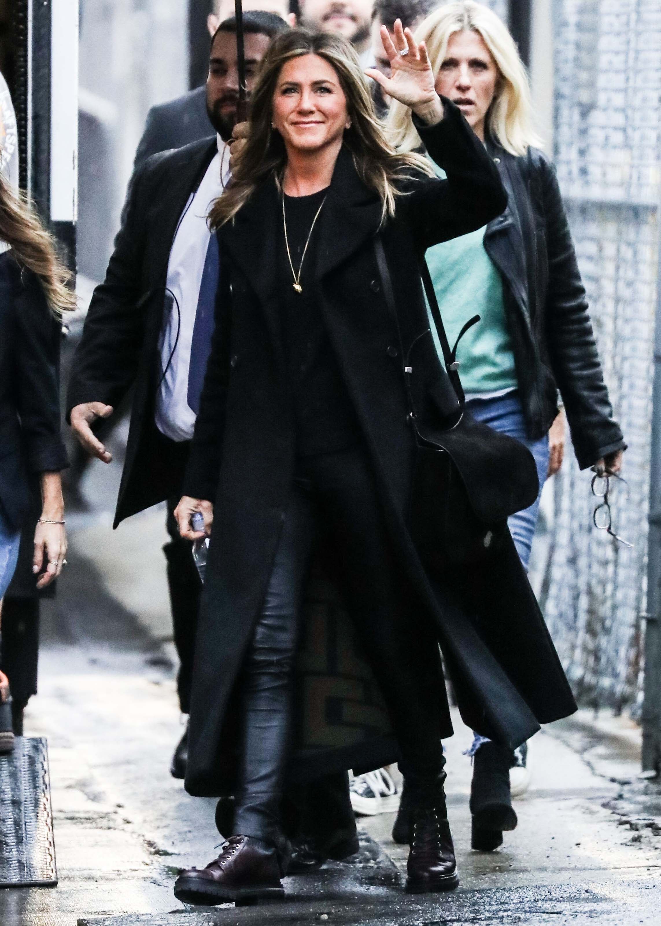 Jennifer Aniston outside Jimmy Kimmel Live