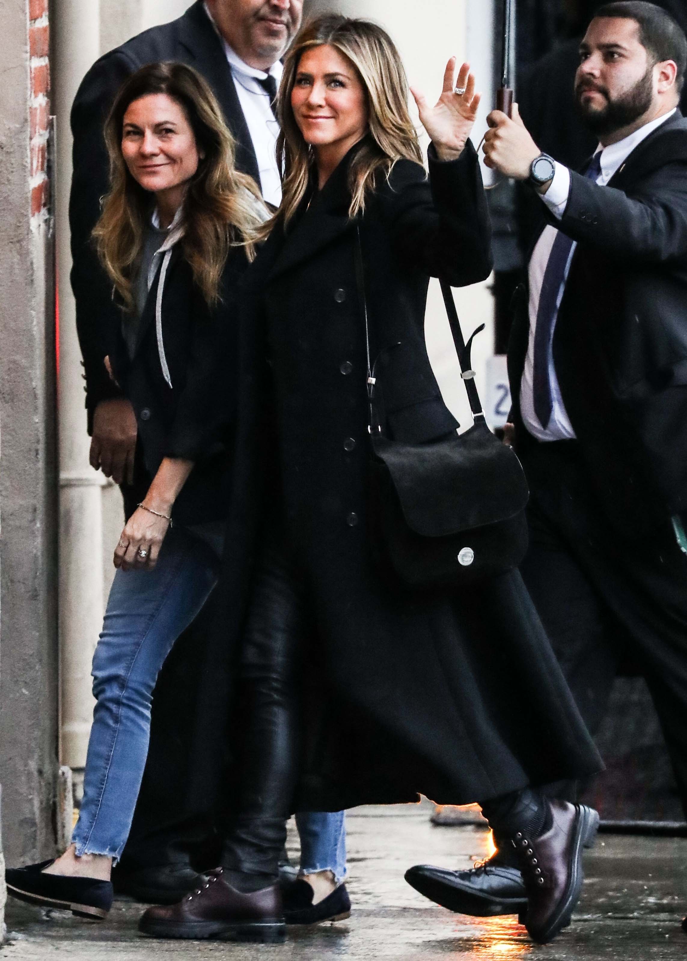 Jennifer Aniston outside Jimmy Kimmel Live