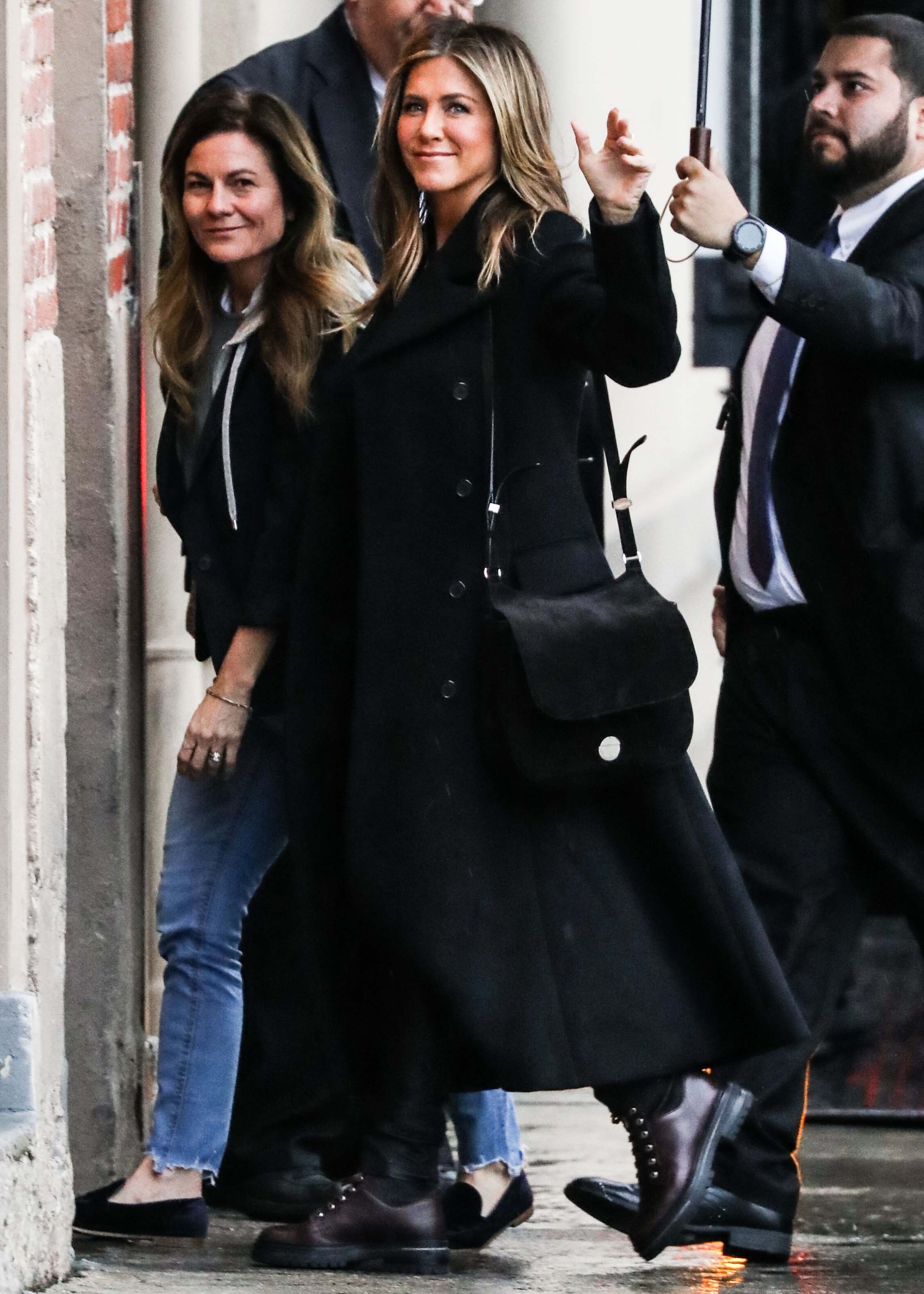 Jennifer Aniston outside Jimmy Kimmel Live