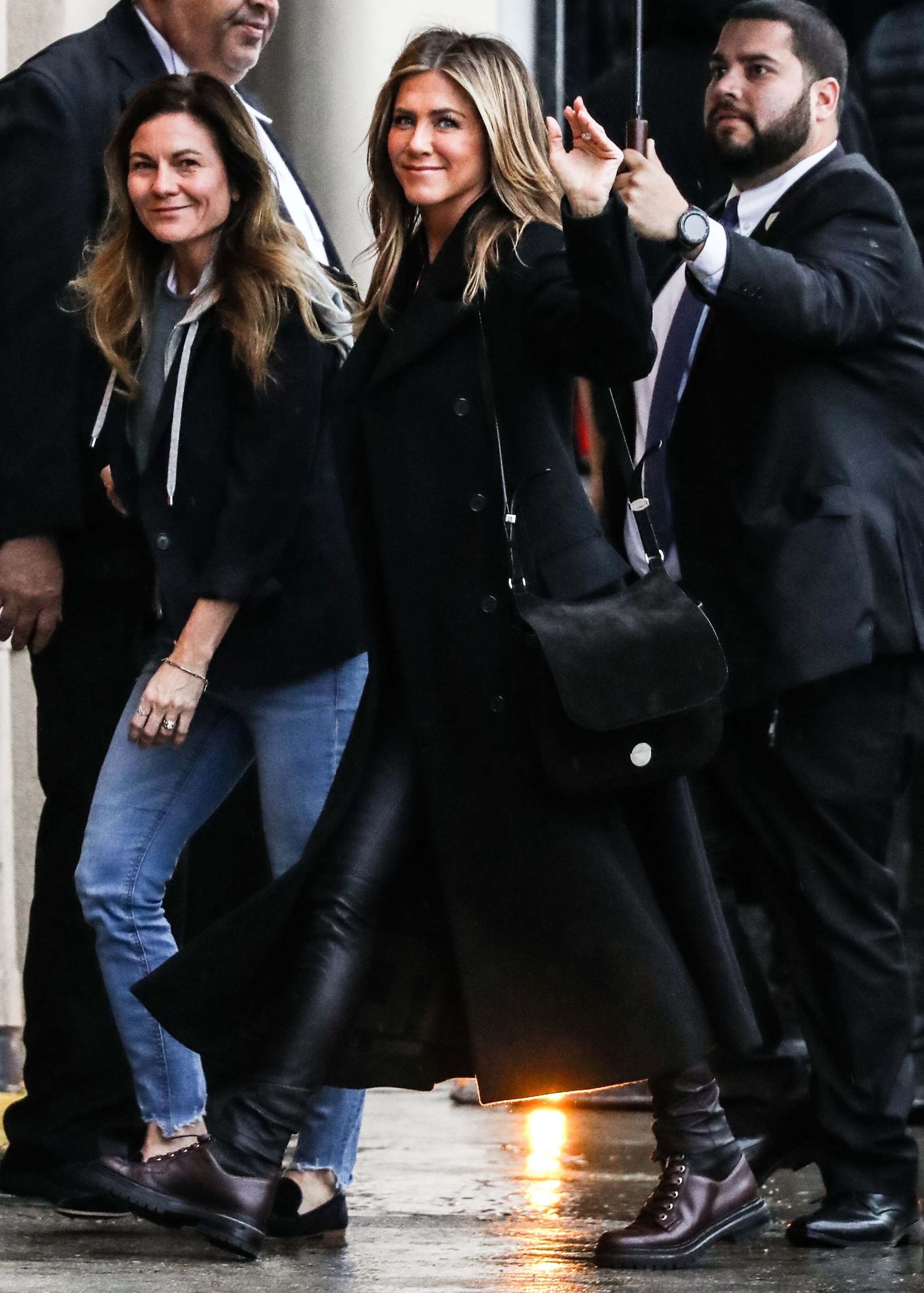 Jennifer Aniston outside Jimmy Kimmel Live