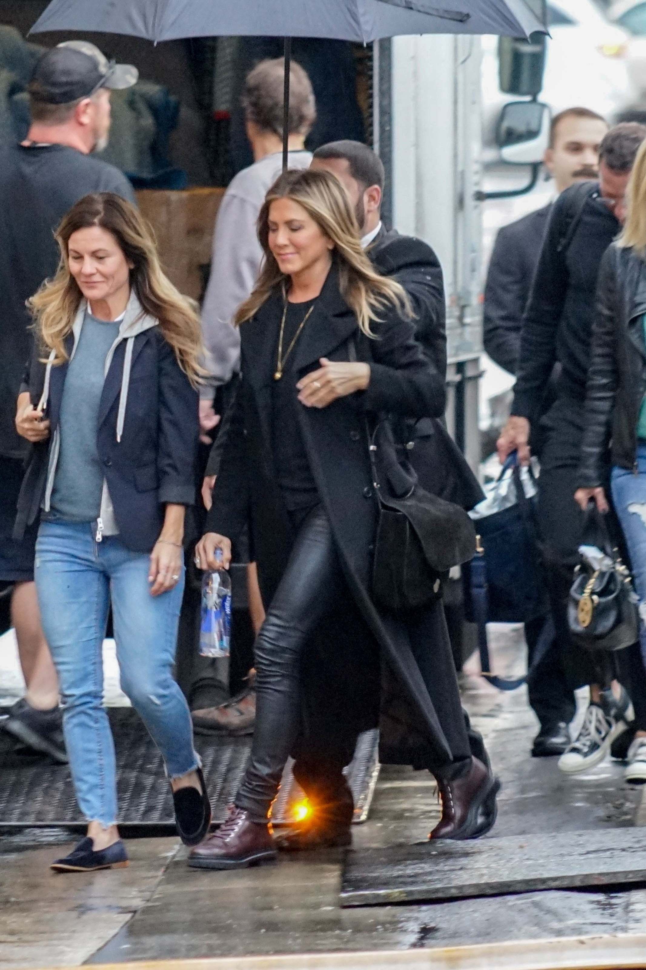 Jennifer Aniston outside Jimmy Kimmel Live