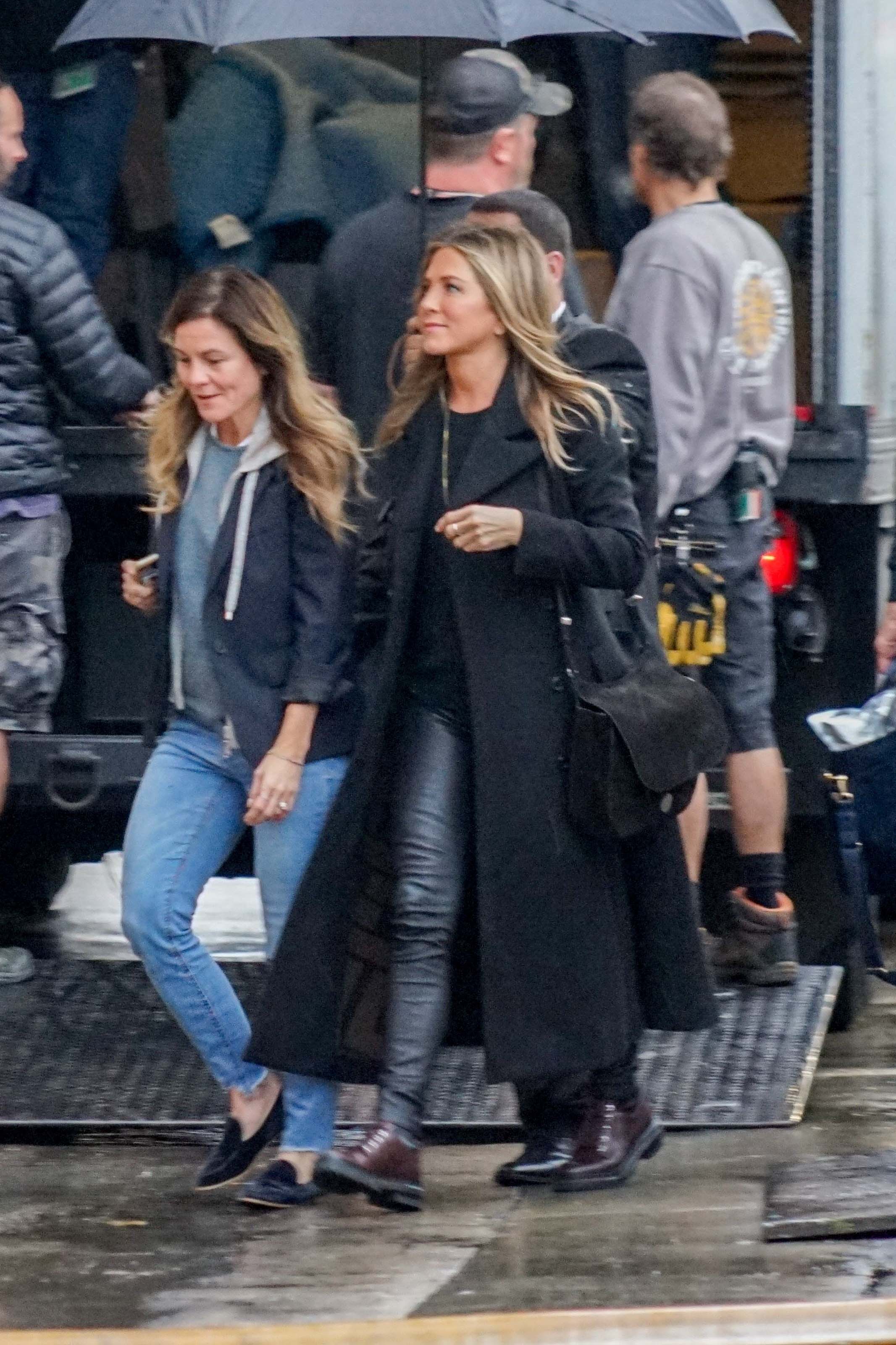 Jennifer Aniston outside Jimmy Kimmel Live