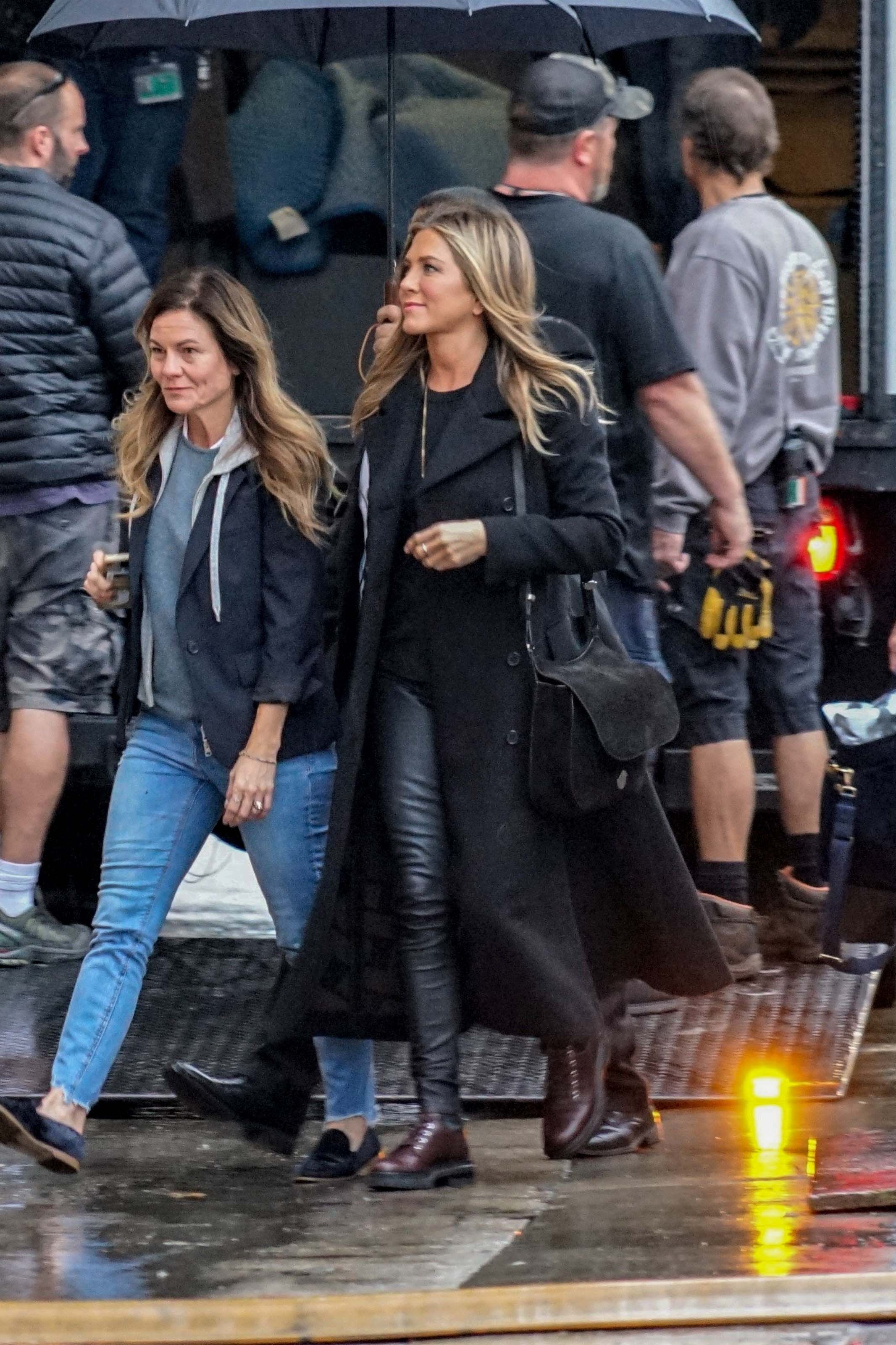 Jennifer Aniston outside Jimmy Kimmel Live