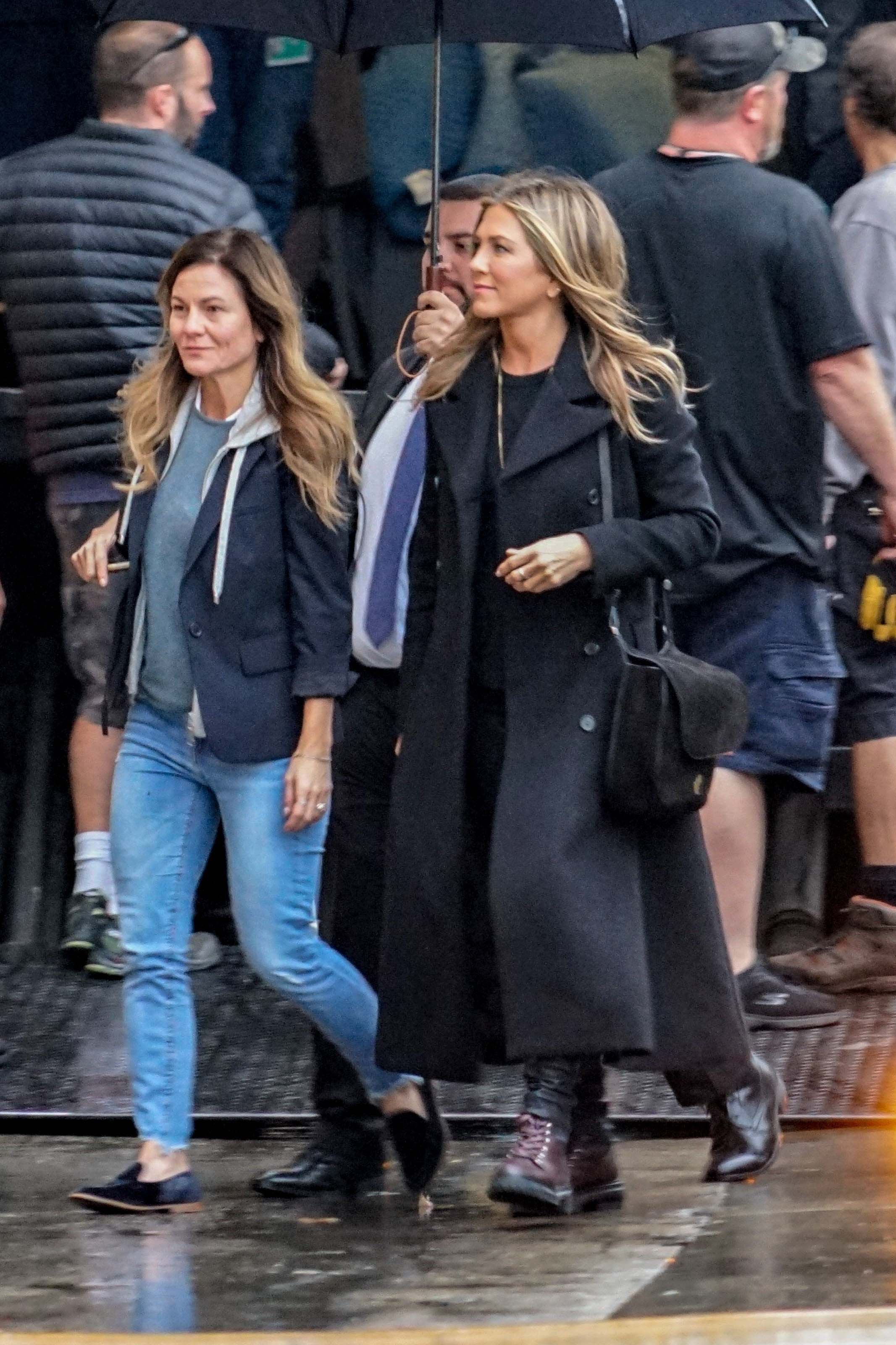 Jennifer Aniston outside Jimmy Kimmel Live