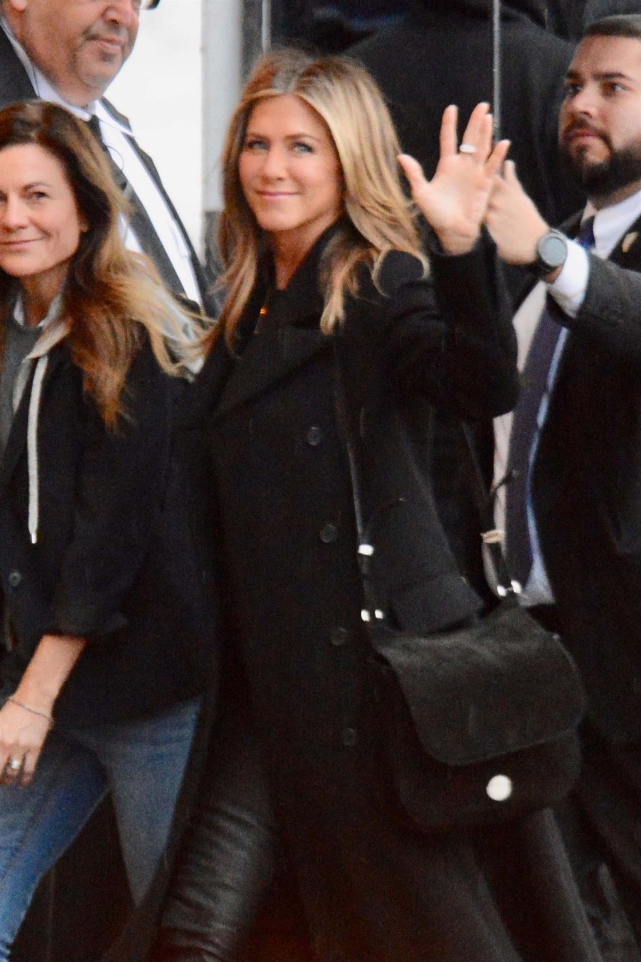 Jennifer Aniston outside Jimmy Kimmel Live