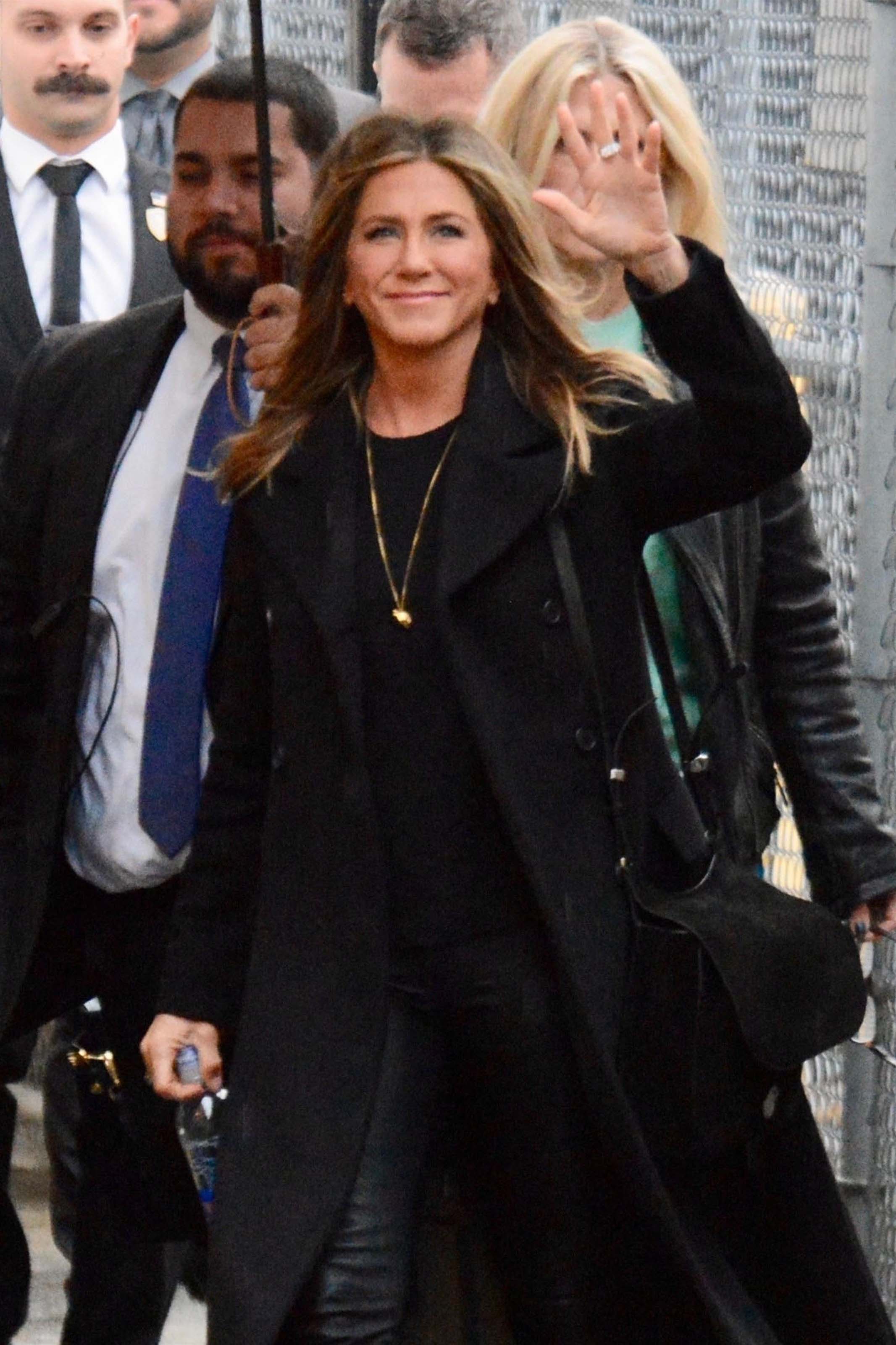 Jennifer Aniston outside Jimmy Kimmel Live