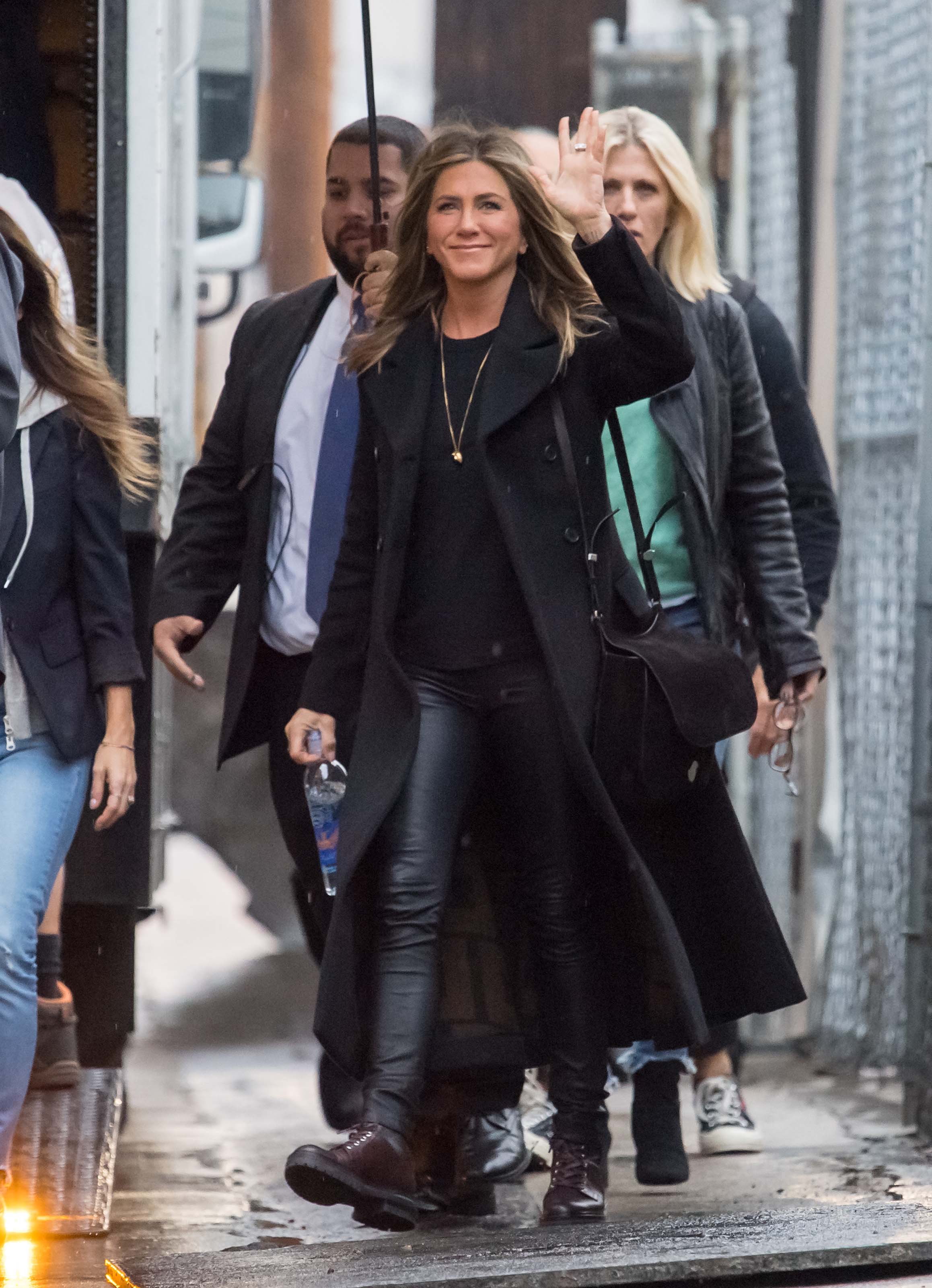 Jennifer Aniston outside Jimmy Kimmel Live