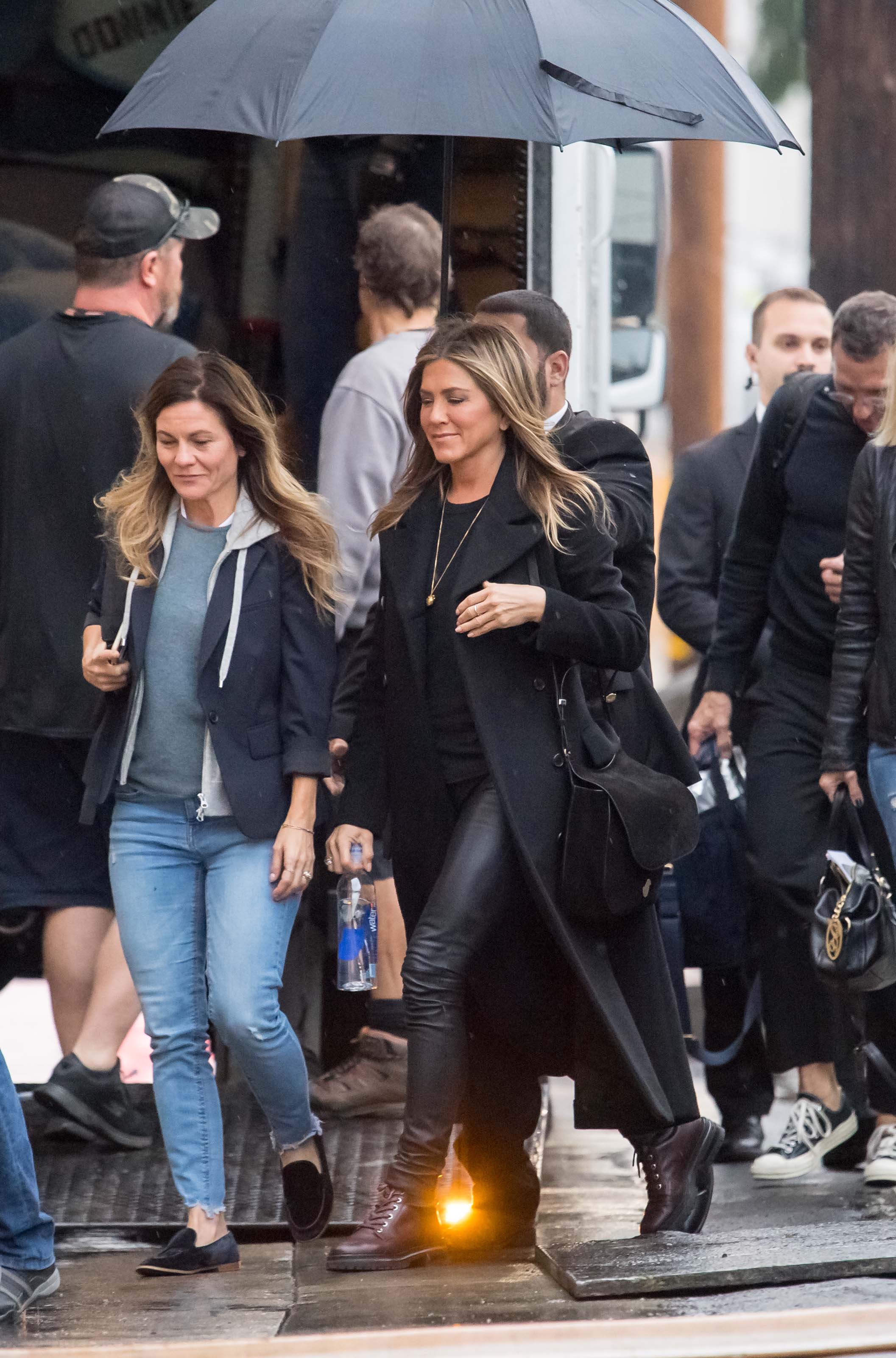 Jennifer Aniston outside Jimmy Kimmel Live