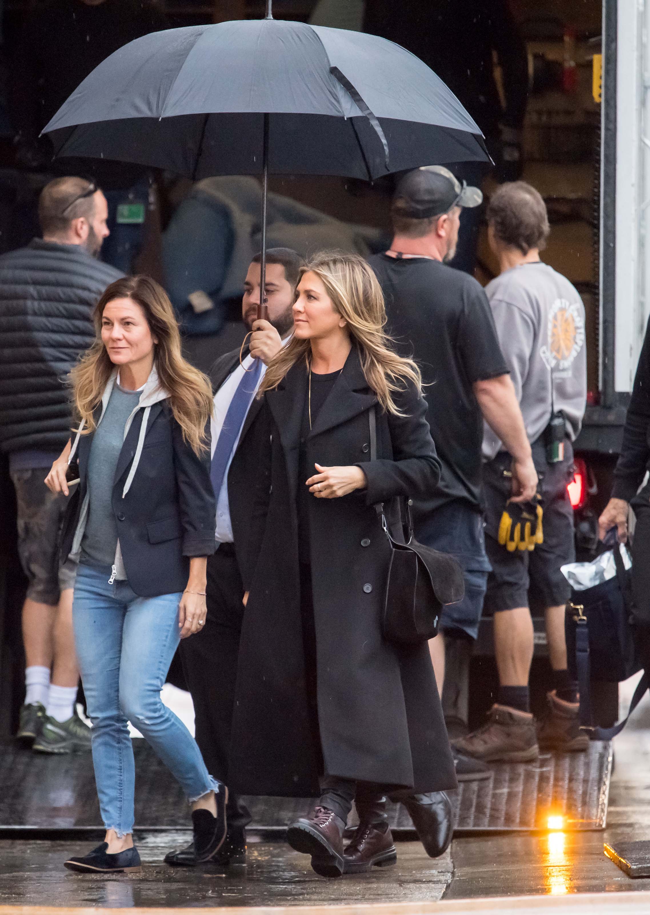 Jennifer Aniston outside Jimmy Kimmel Live