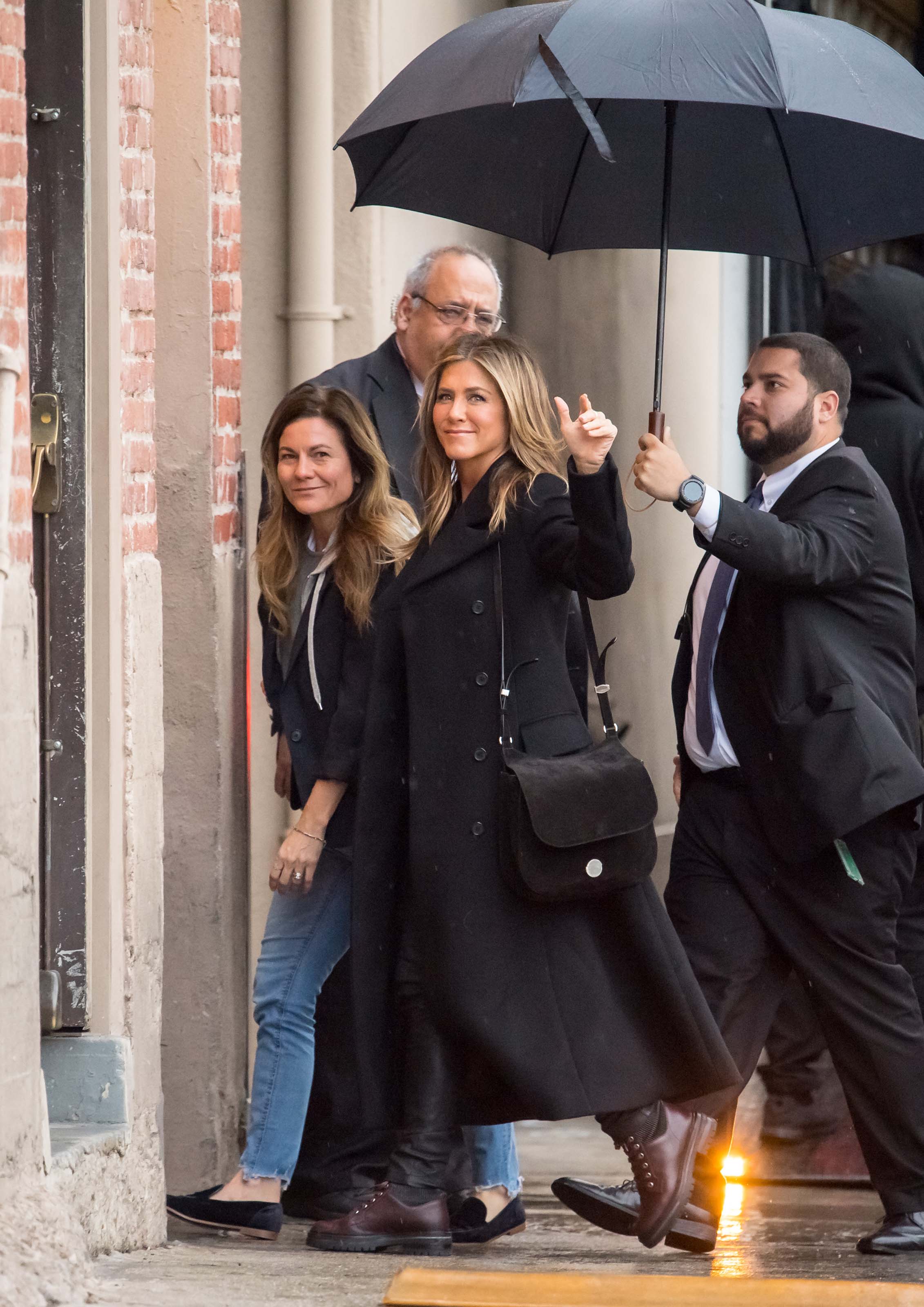 Jennifer Aniston outside Jimmy Kimmel Live