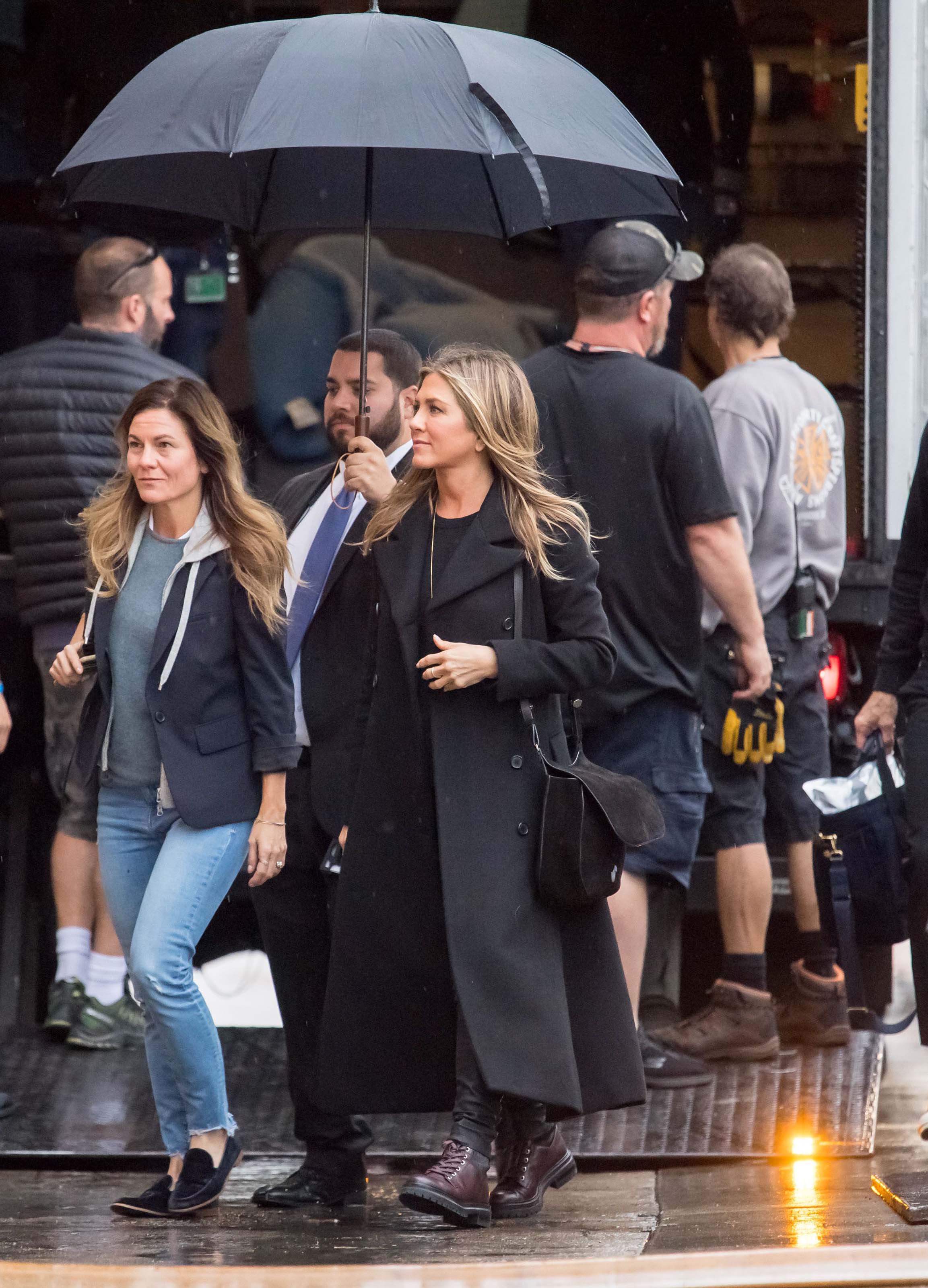 Jennifer Aniston outside Jimmy Kimmel Live