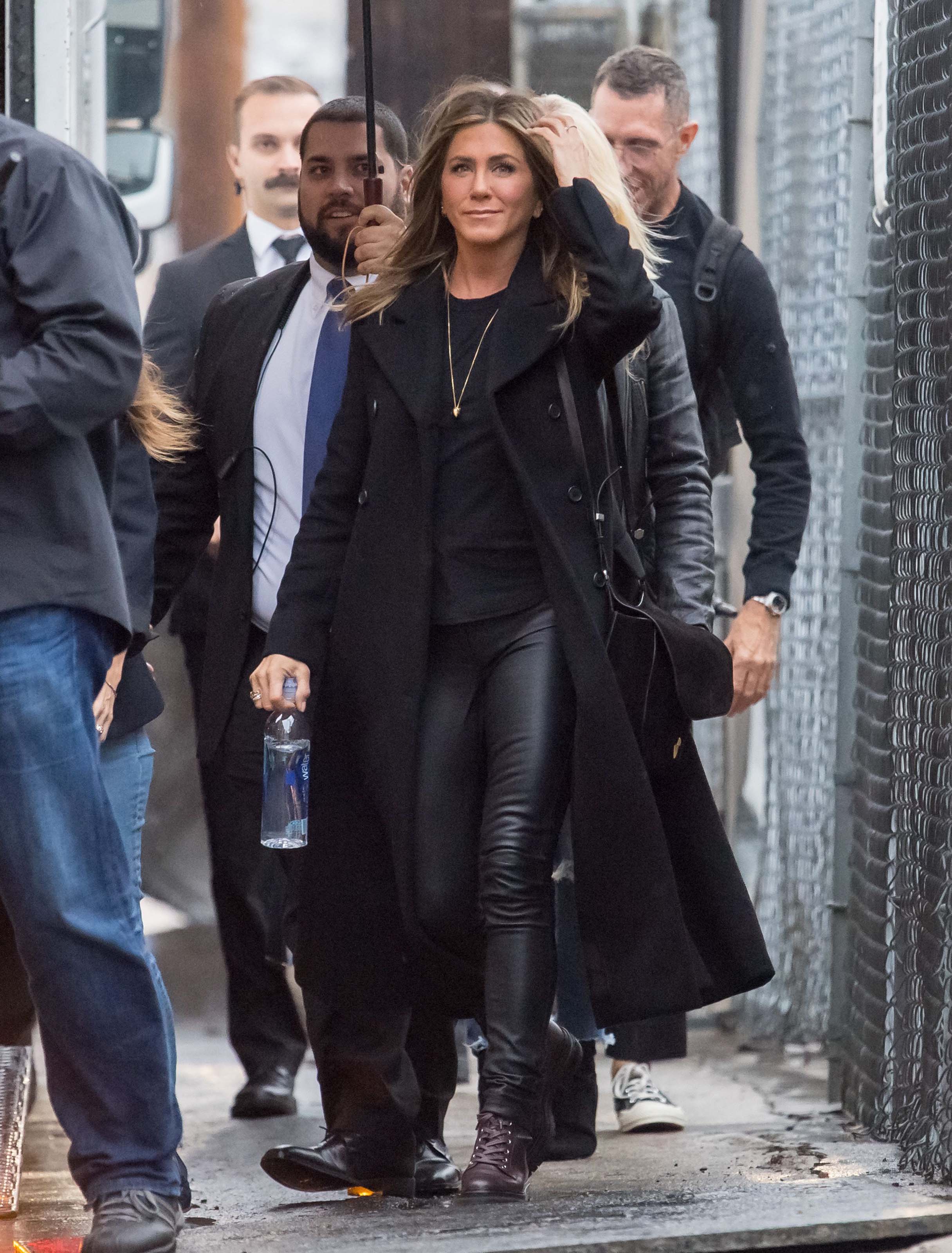 Jennifer Aniston outside Jimmy Kimmel Live