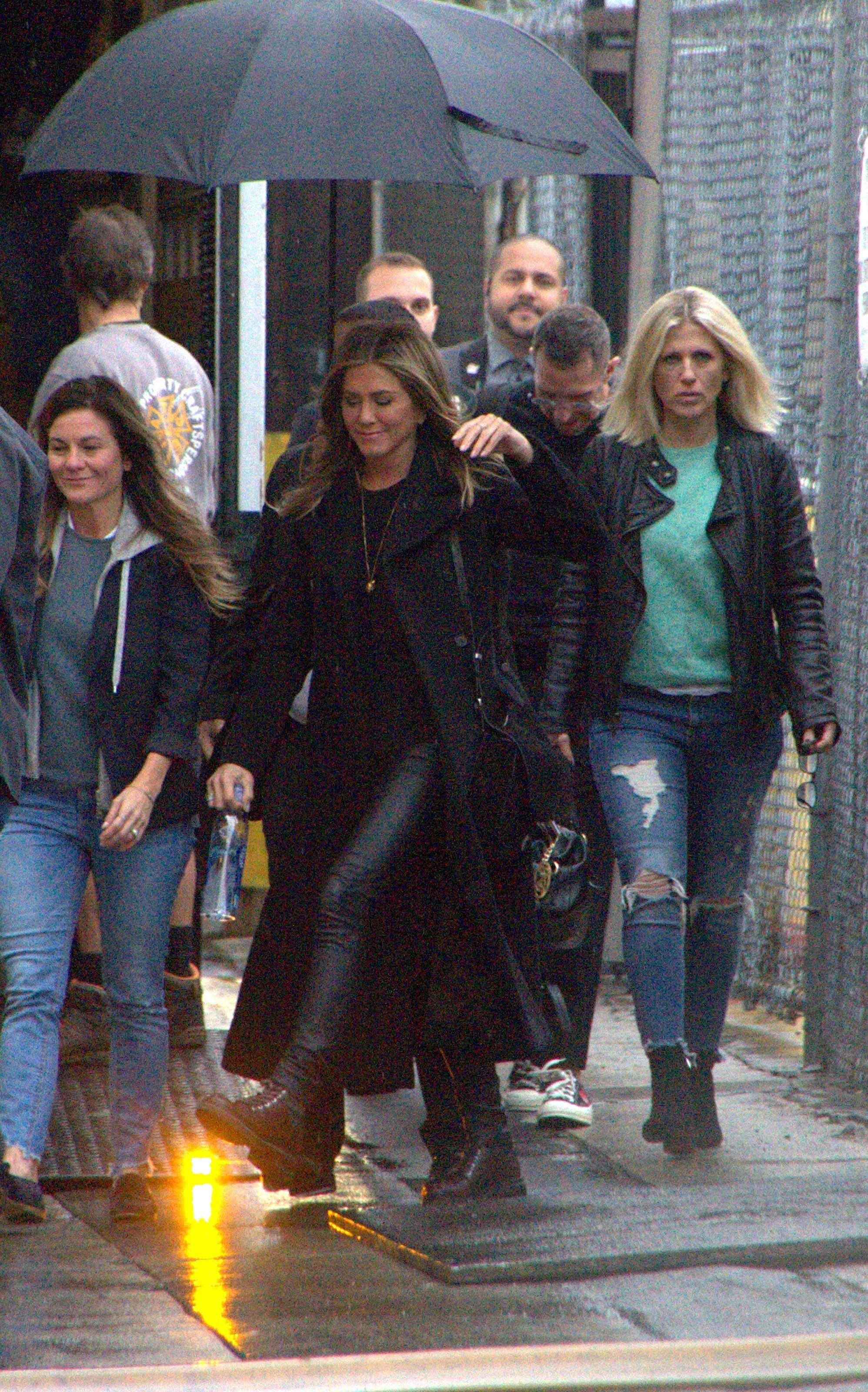 Jennifer Aniston outside Jimmy Kimmel Live