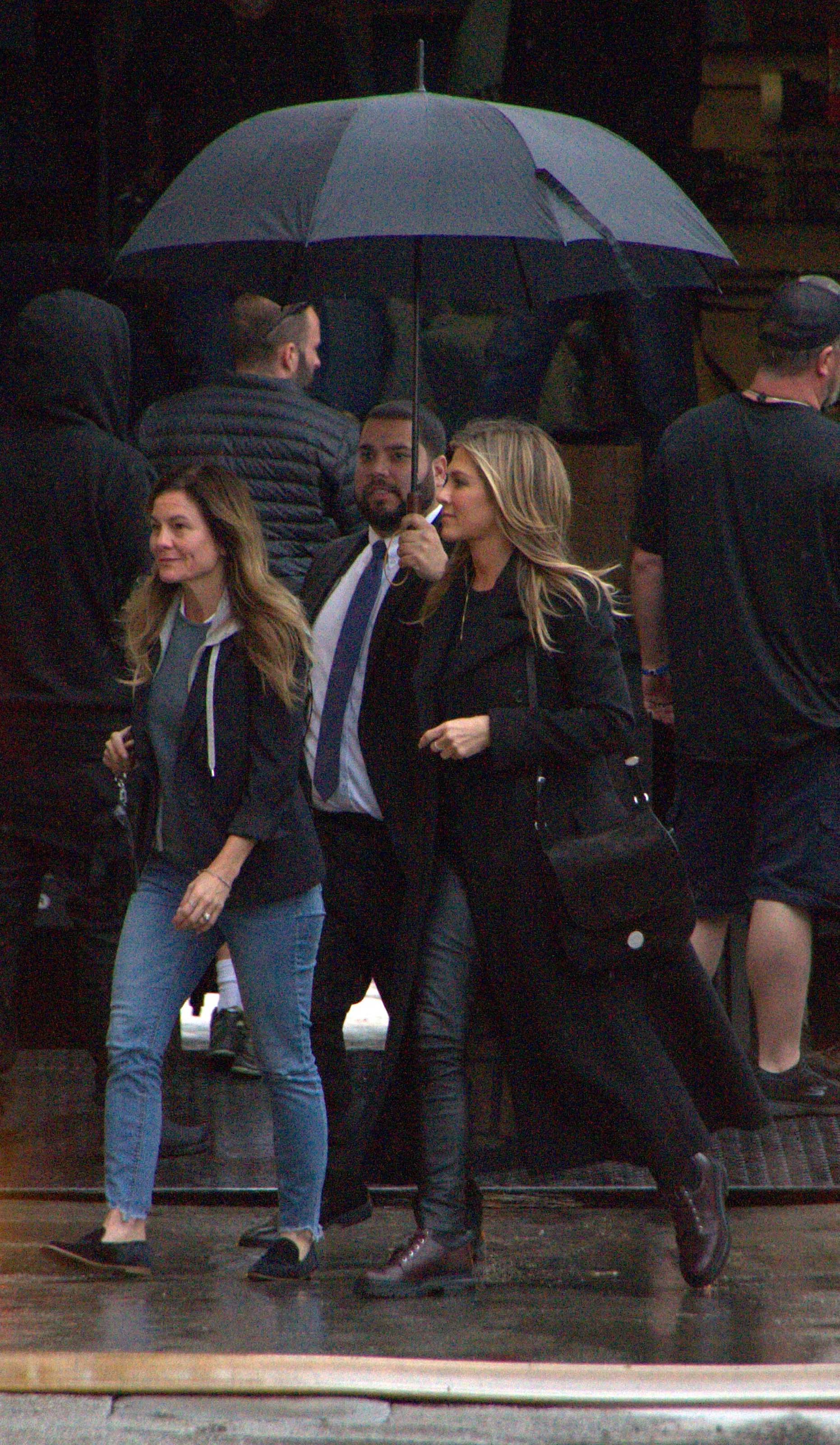 Jennifer Aniston outside Jimmy Kimmel Live