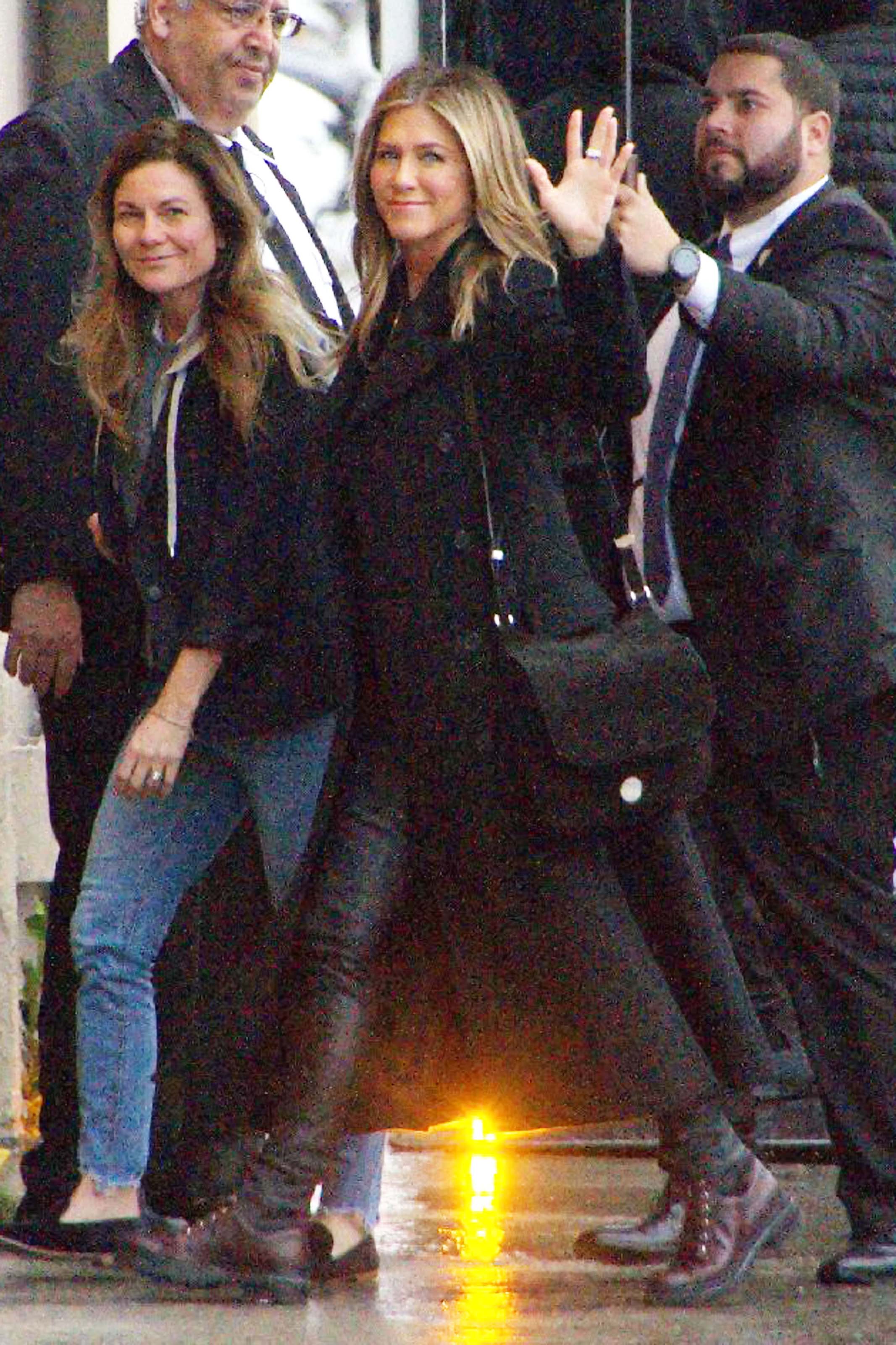 Jennifer Aniston outside Jimmy Kimmel Live