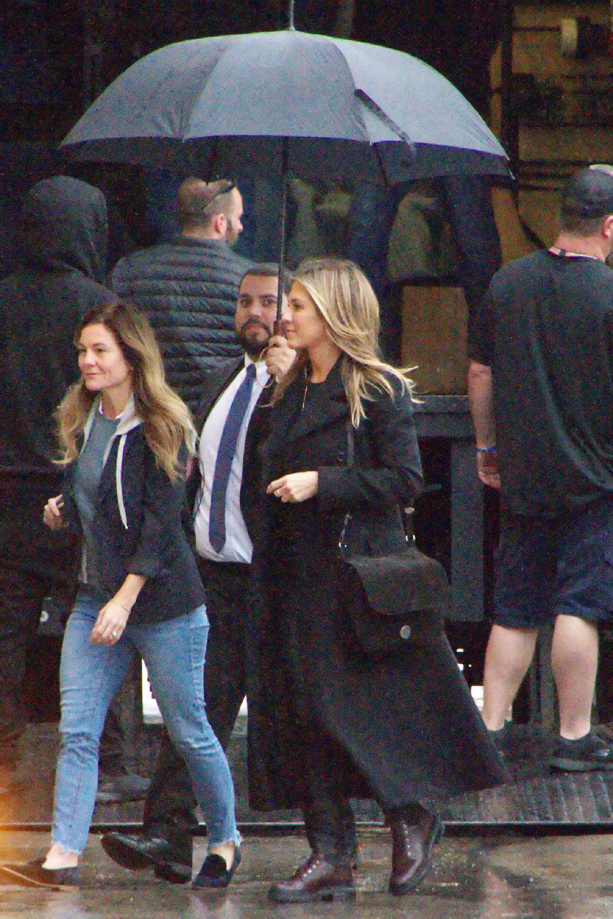 Jennifer Aniston outside Jimmy Kimmel Live