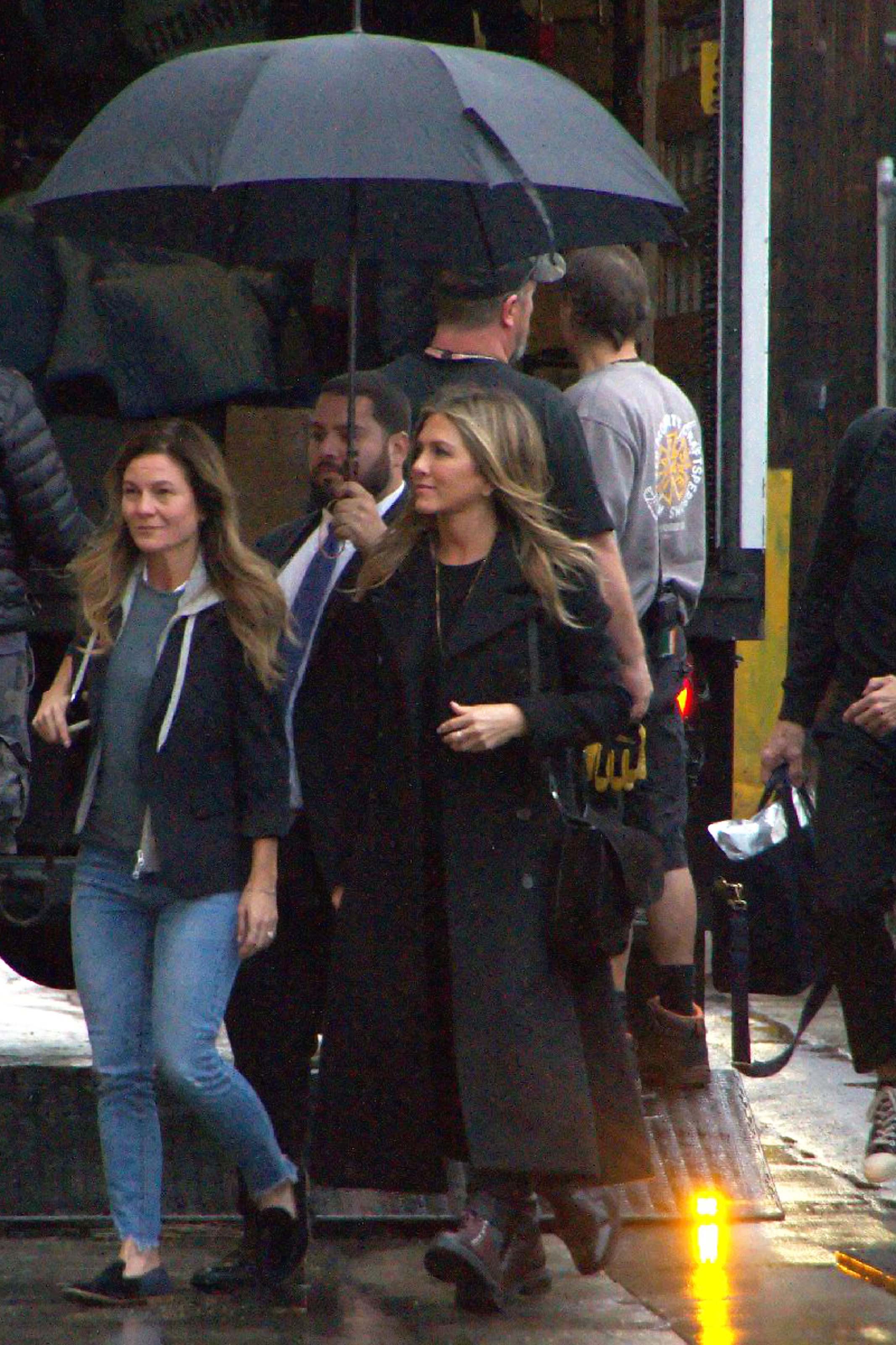 Jennifer Aniston outside Jimmy Kimmel Live