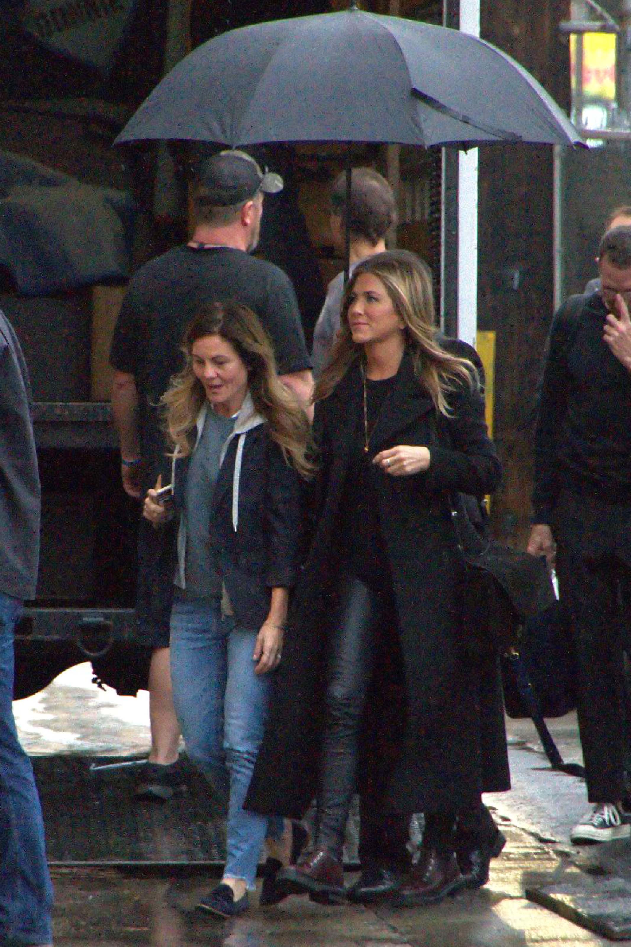 Jennifer Aniston outside Jimmy Kimmel Live