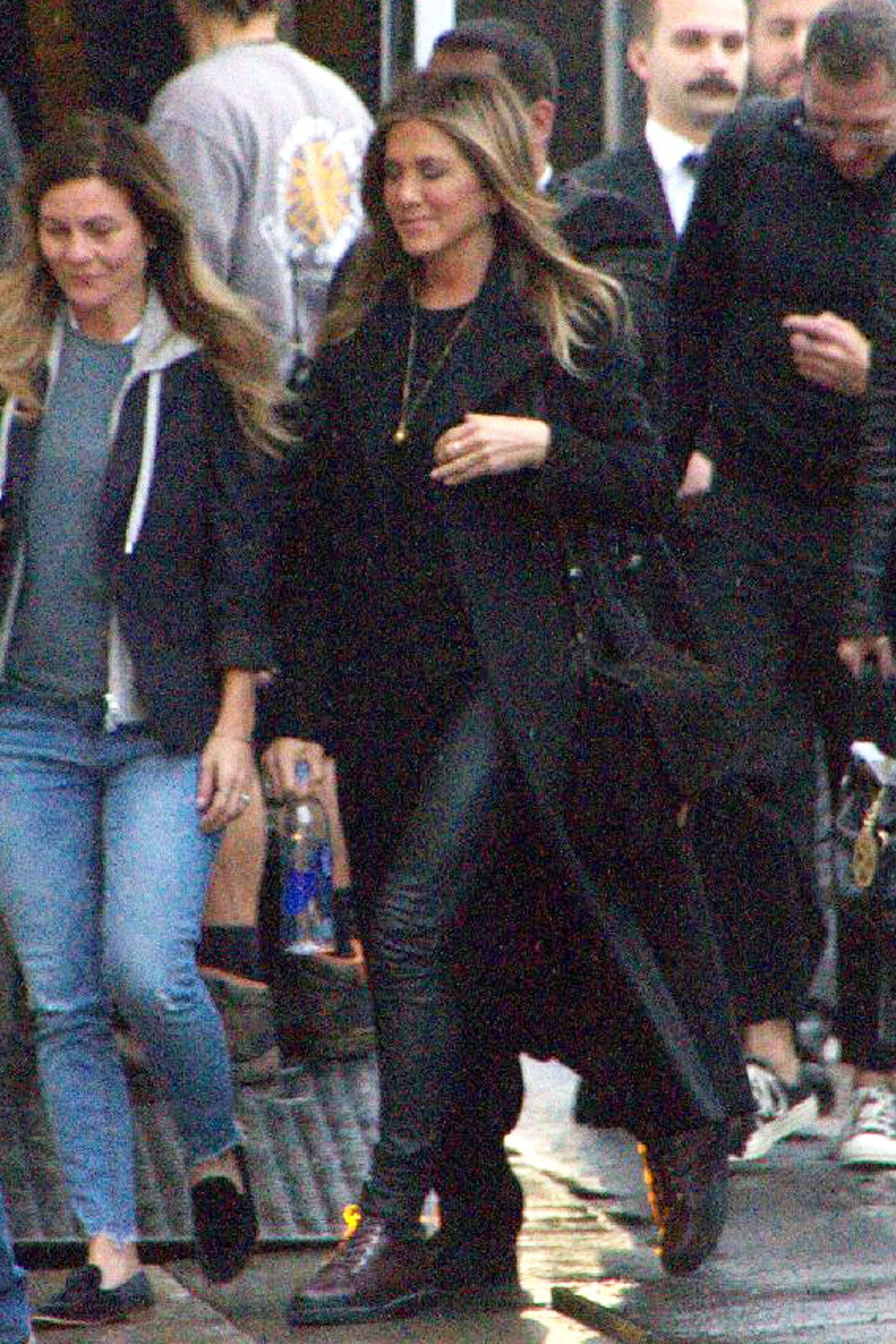 Jennifer Aniston outside Jimmy Kimmel Live