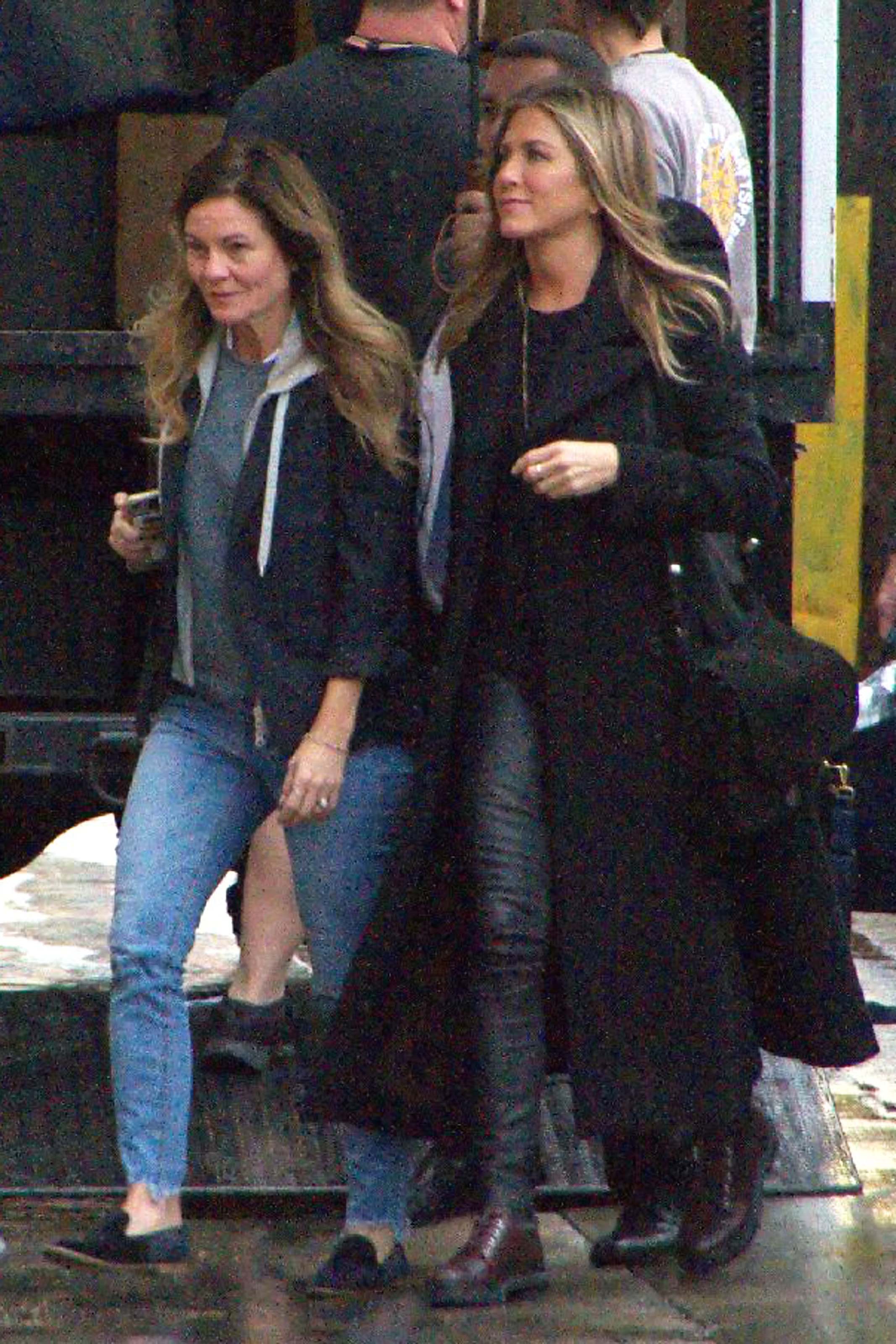 Jennifer Aniston outside Jimmy Kimmel Live