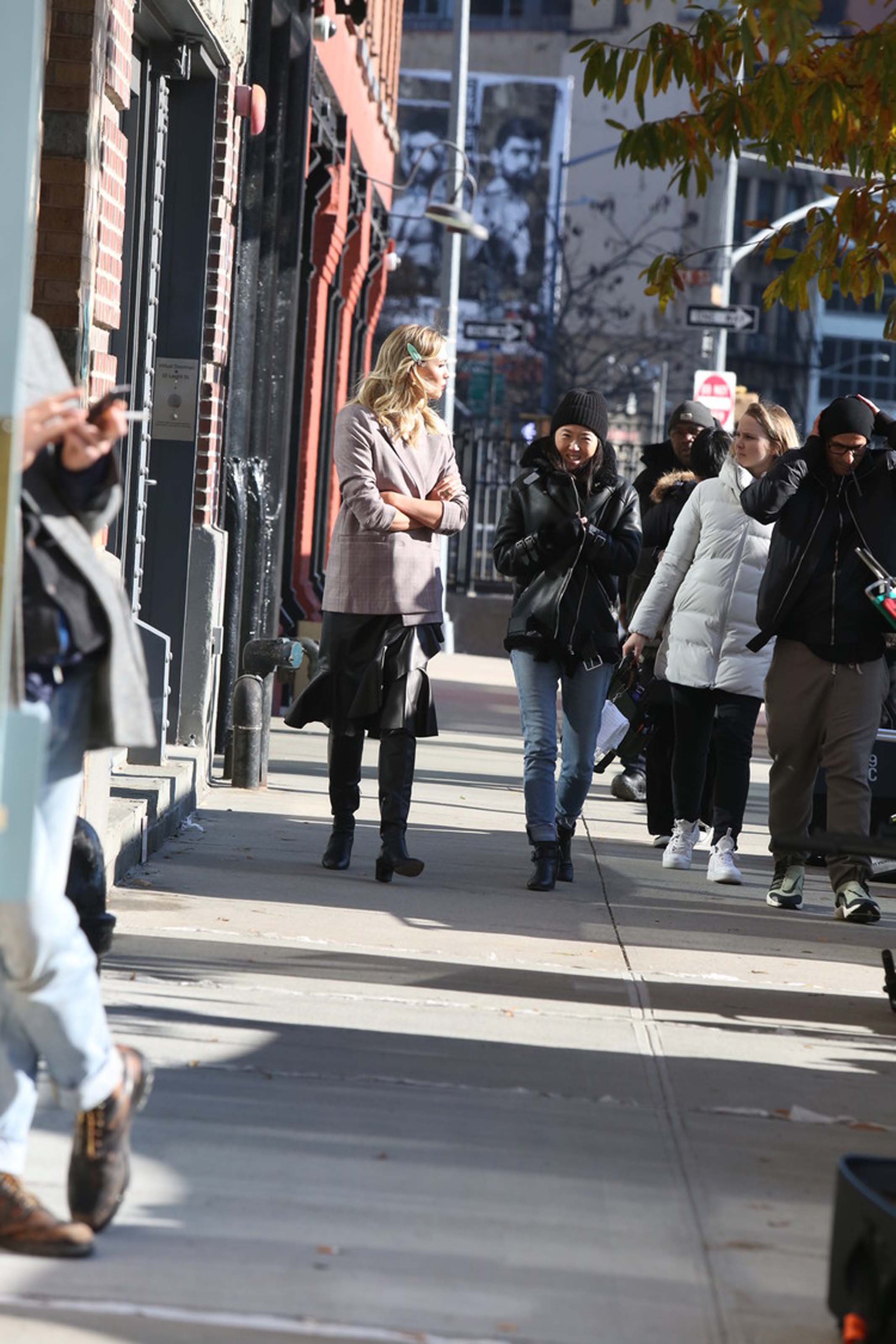 Karlie Kloss at a photoshoot in NYC