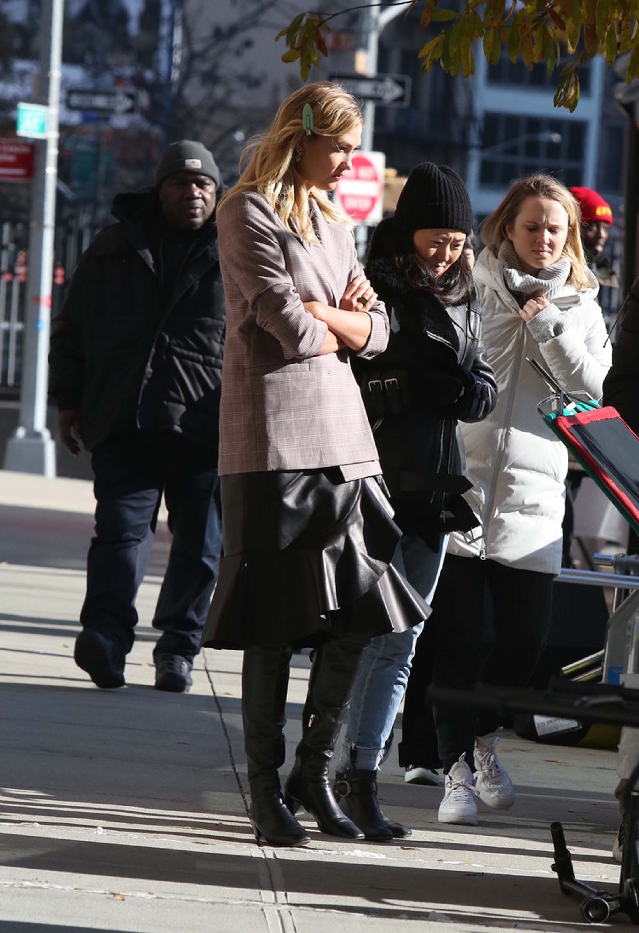 Karlie Kloss at a photoshoot in NYC