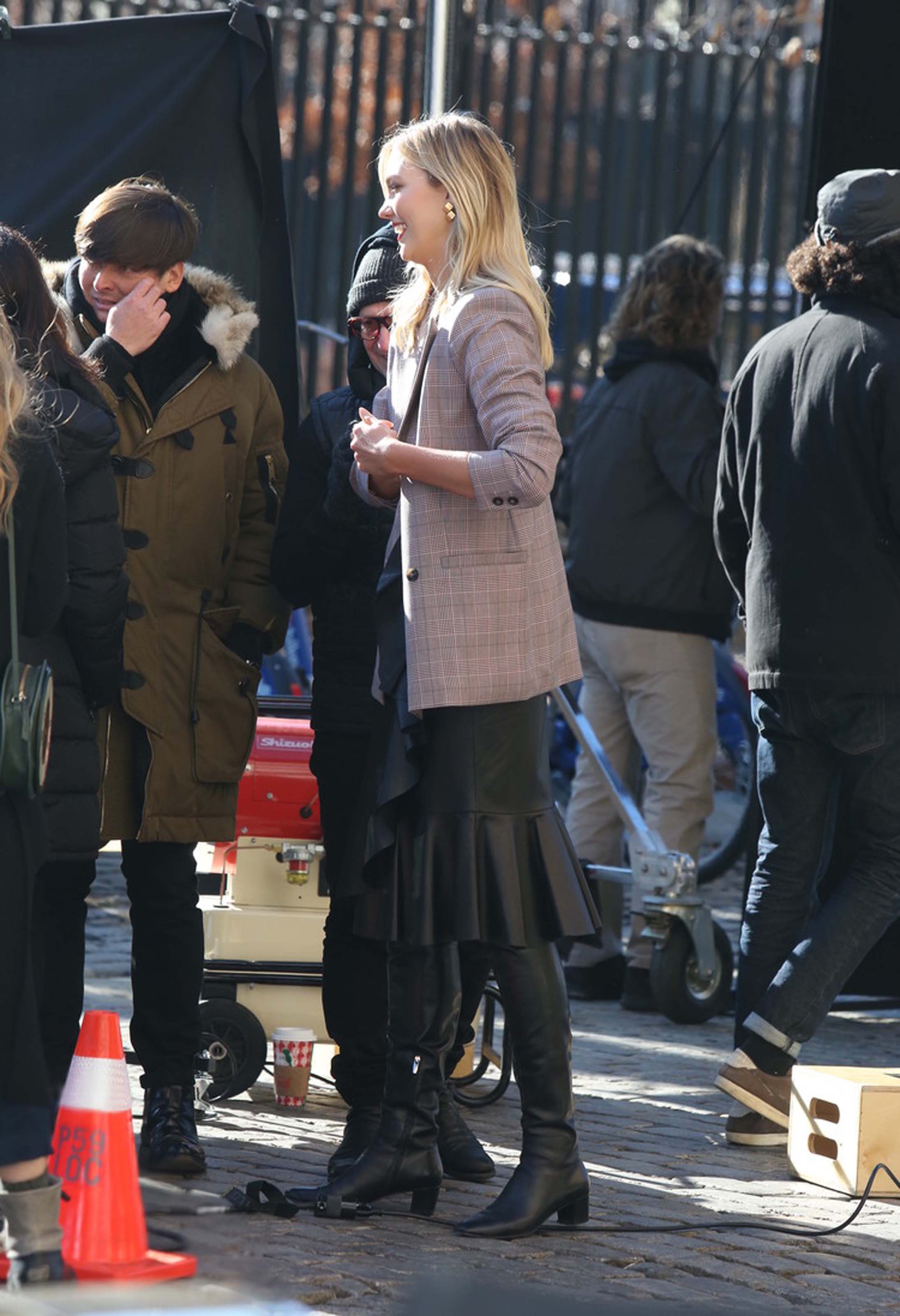 Karlie Kloss at a photoshoot in NYC