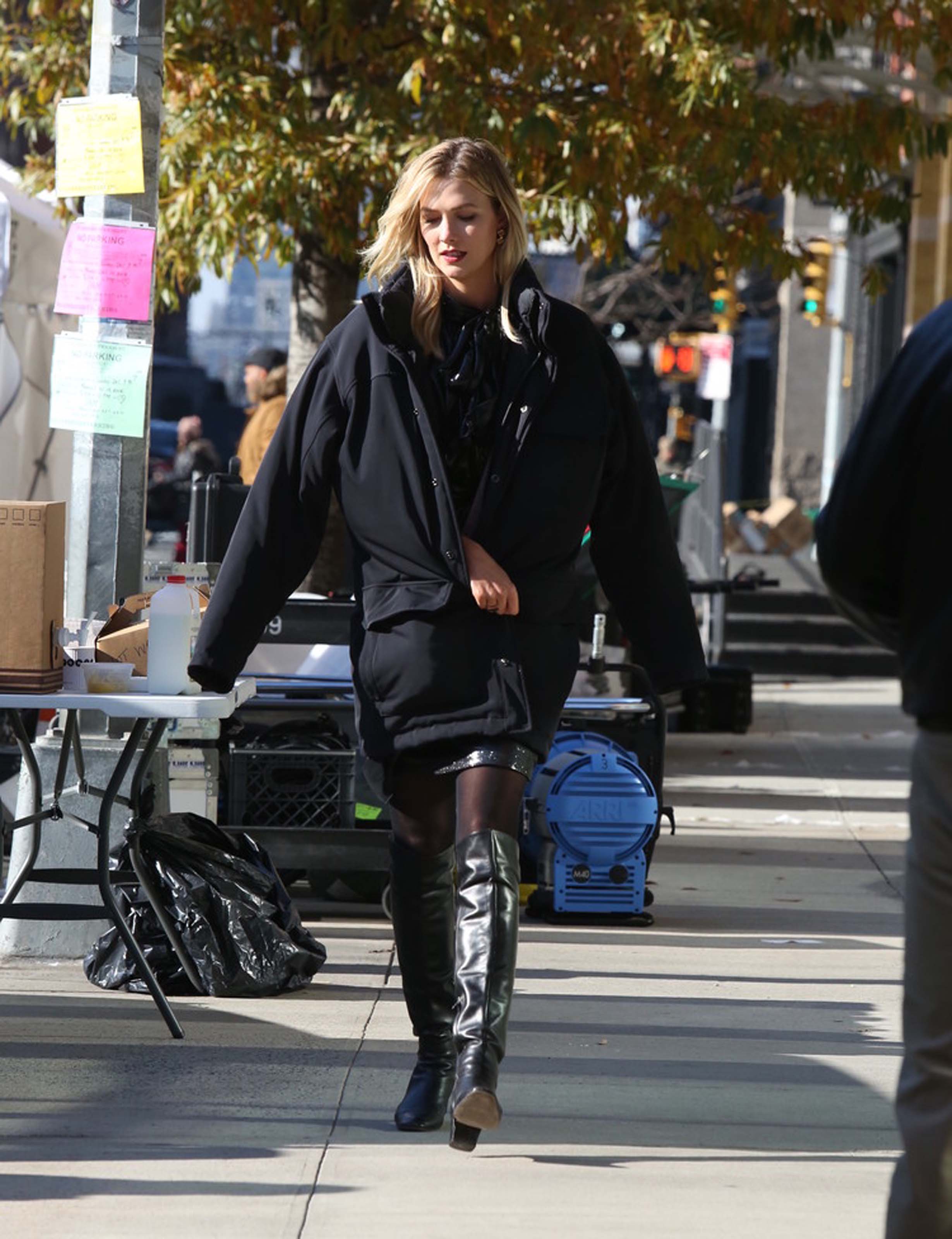 Karlie Kloss at a photoshoot in NYC