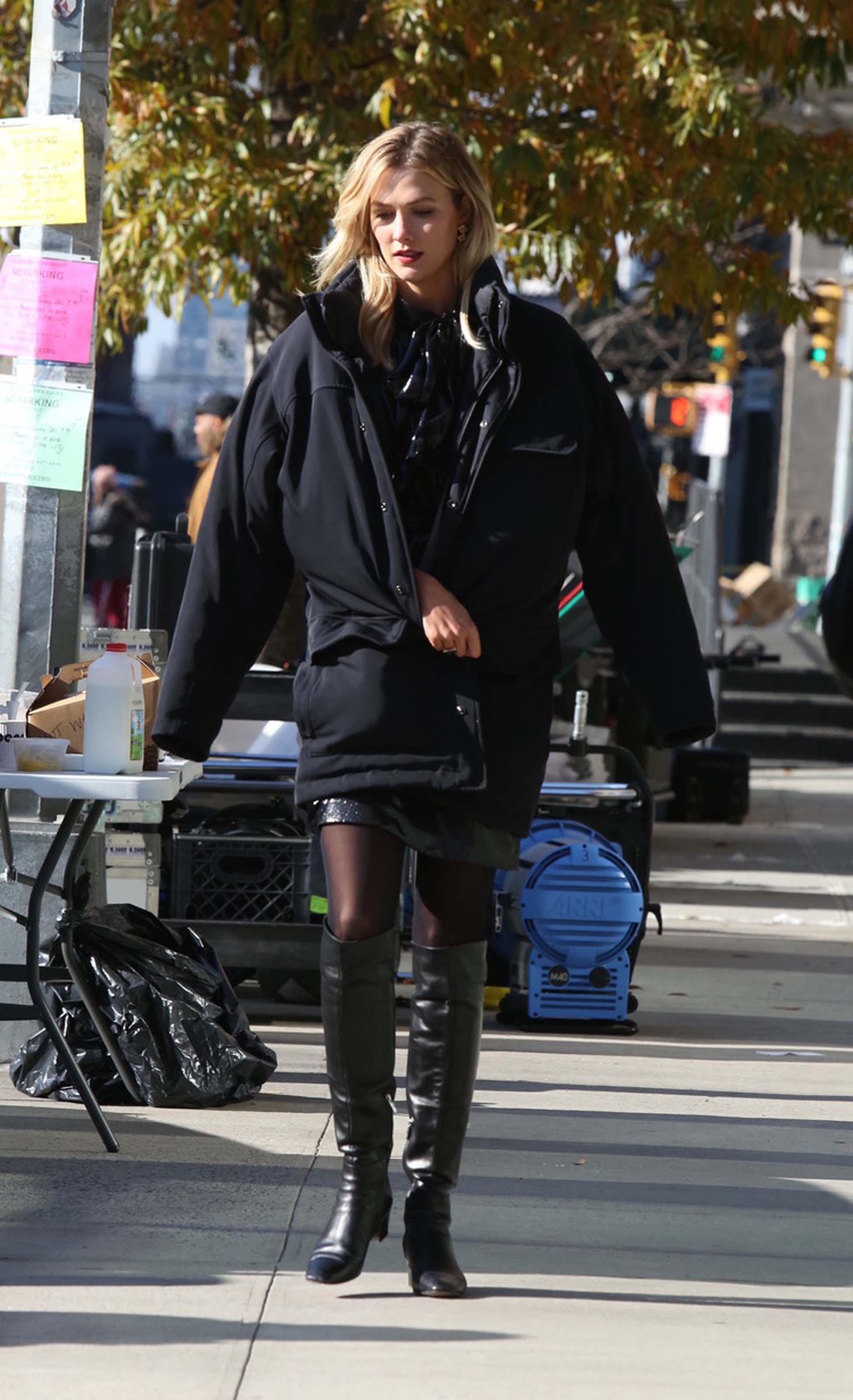 Karlie Kloss at a photoshoot in NYC