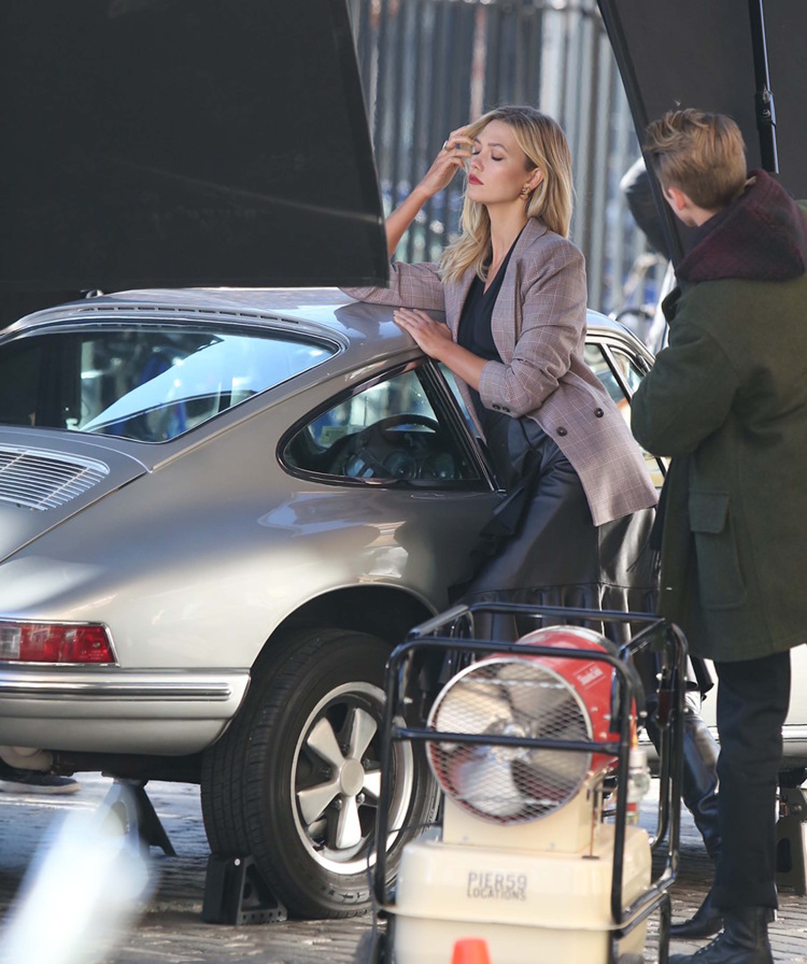 Karlie Kloss at a photoshoot in NYC