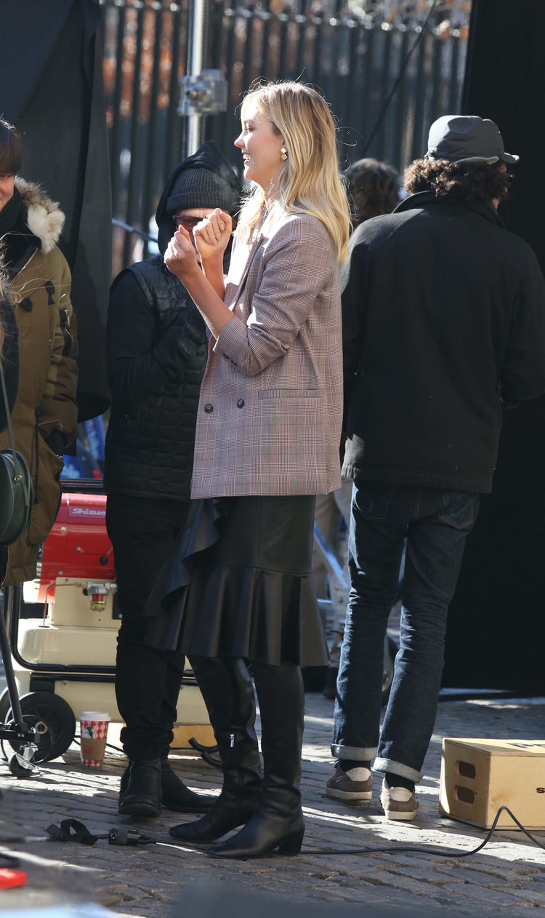 Karlie Kloss at a photoshoot in NYC