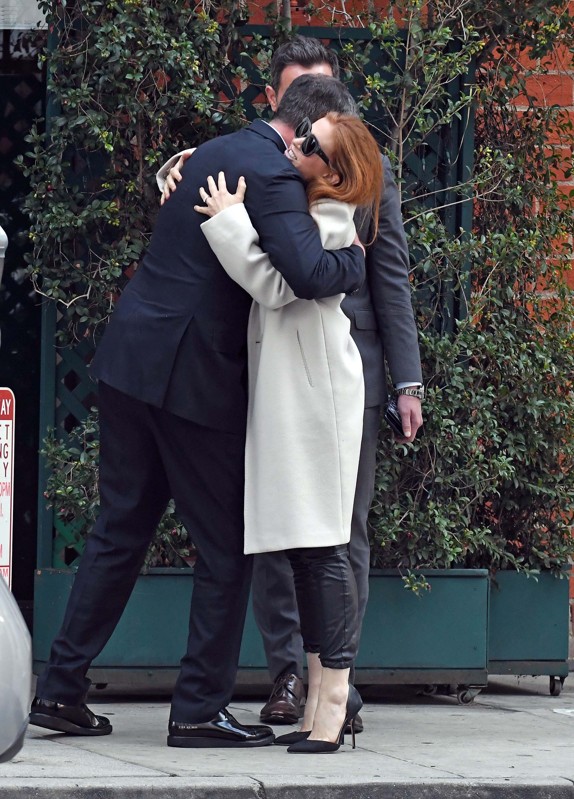 Isla Fisher is seen after lunch at Mr Chow