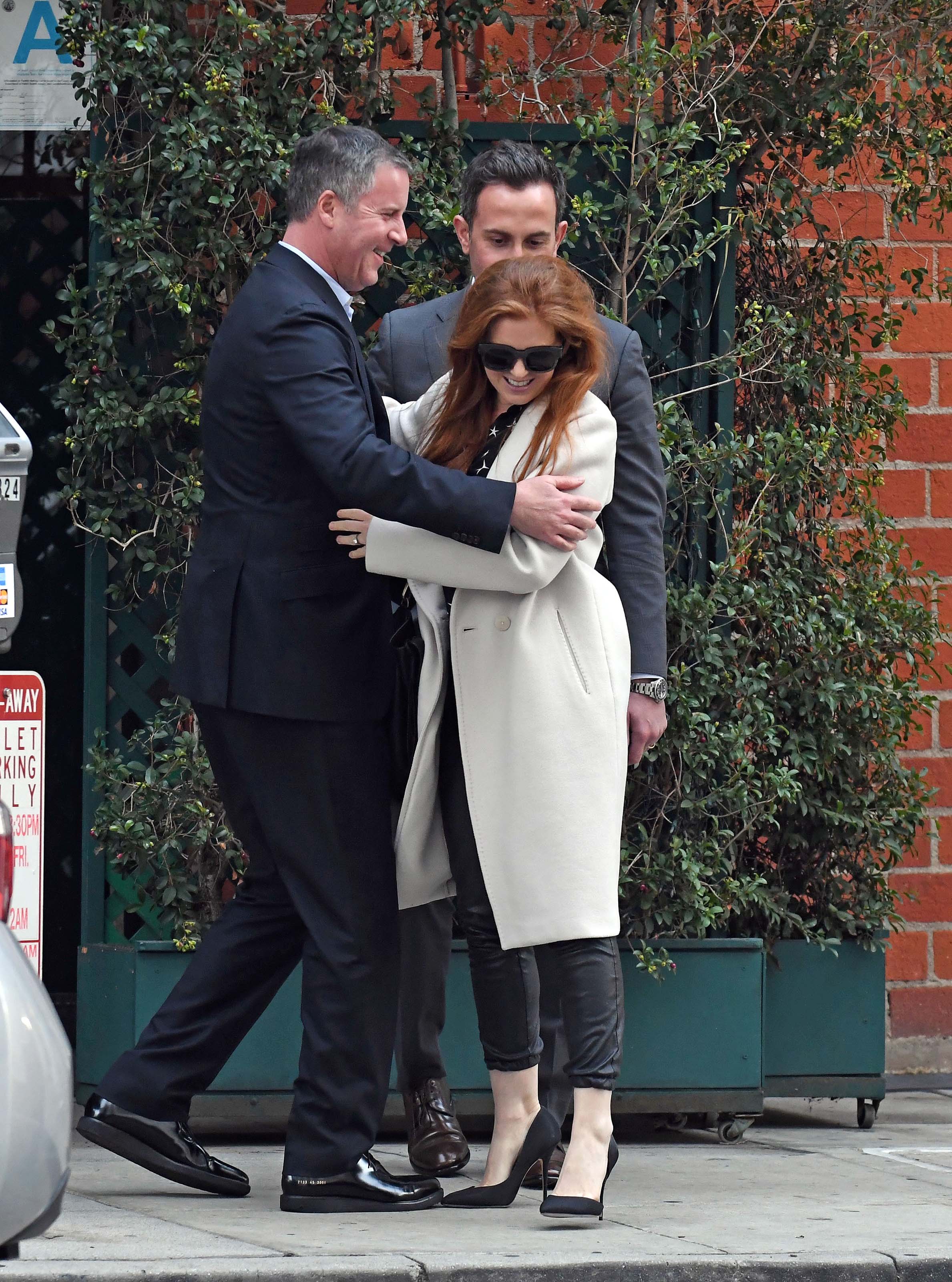 Isla Fisher is seen after lunch at Mr Chow