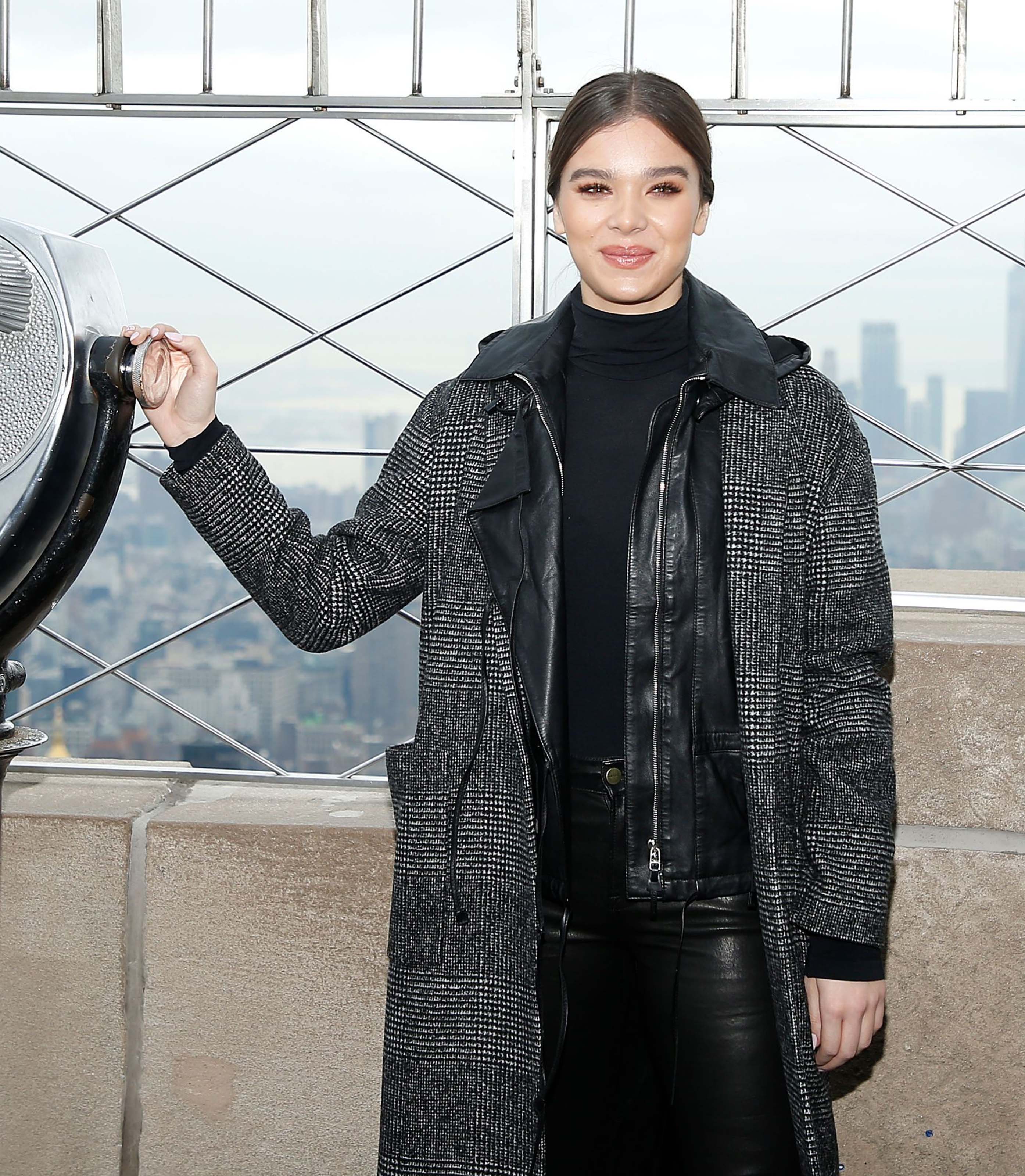 Hailee Steinfeld at the Empire State Building